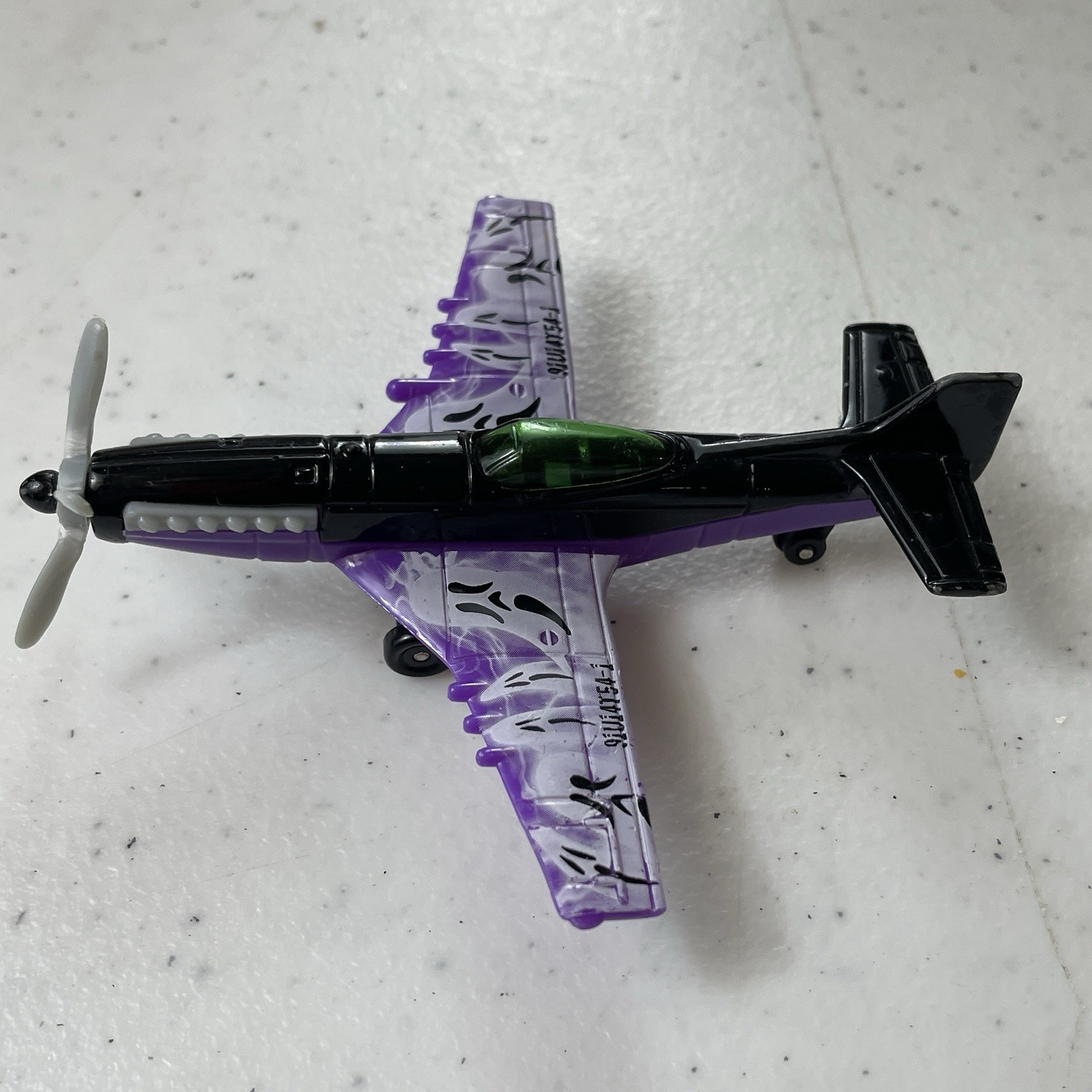 Matchbox Sky Busters Monster Mission Purple Cool Rare Ghost Skull Plane Toy GC