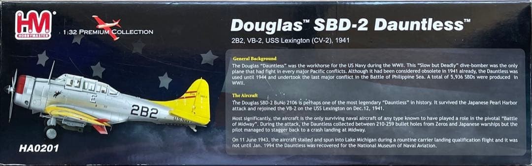 Rare 1/32 US Navy SBD2 Dive Bomber Aircraft Carrier Lexington Not specified