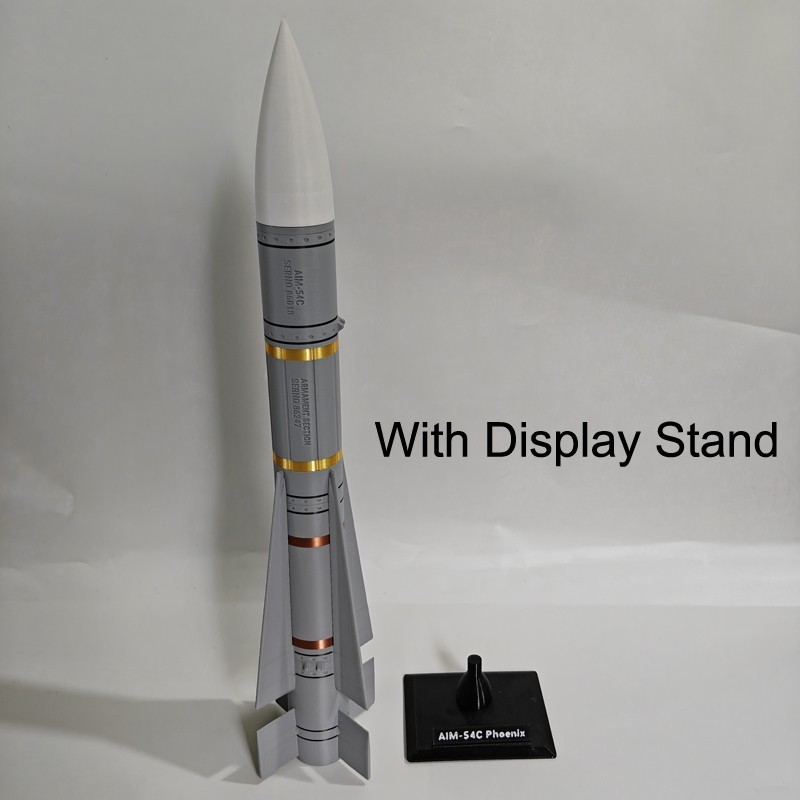 1:12 US Navy AIM-54 Phoenix Missile Model 35cm 3D Printed Military Collection