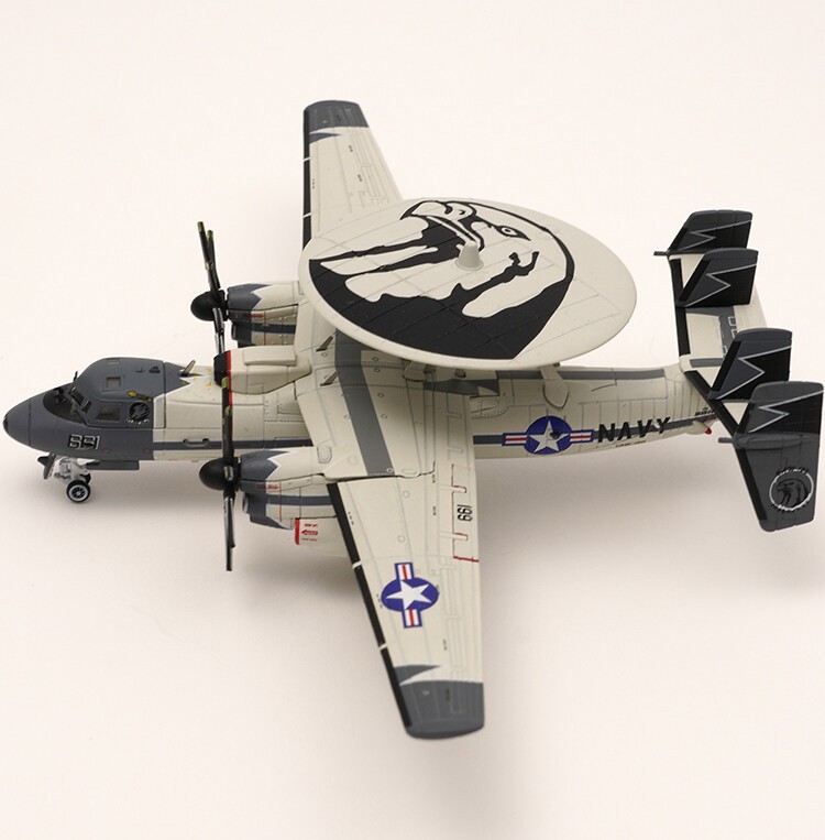 1/144 S14 E-2C AWACS E2 VAW-120 USS George Bush Aircraft Carrier Alloy Finished