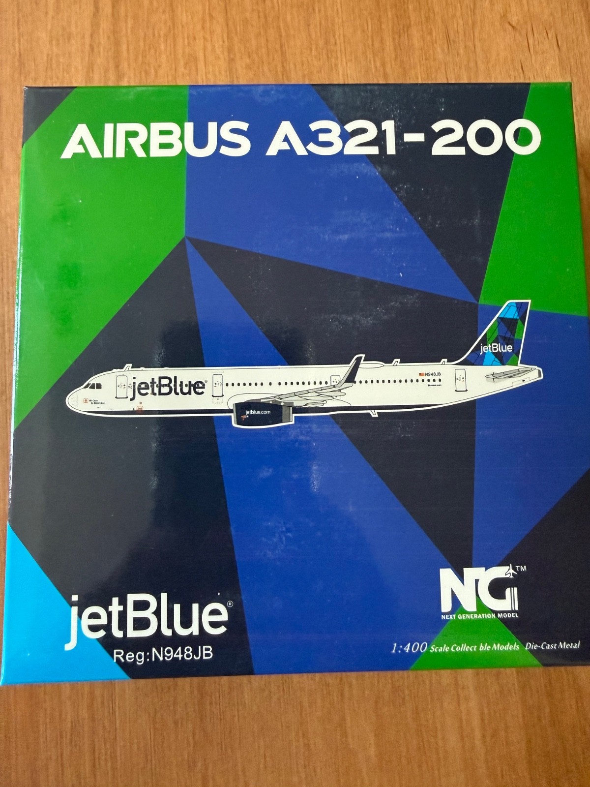 Diecast Airplane, 1:400, NG JetBlue, Airbus A321-200