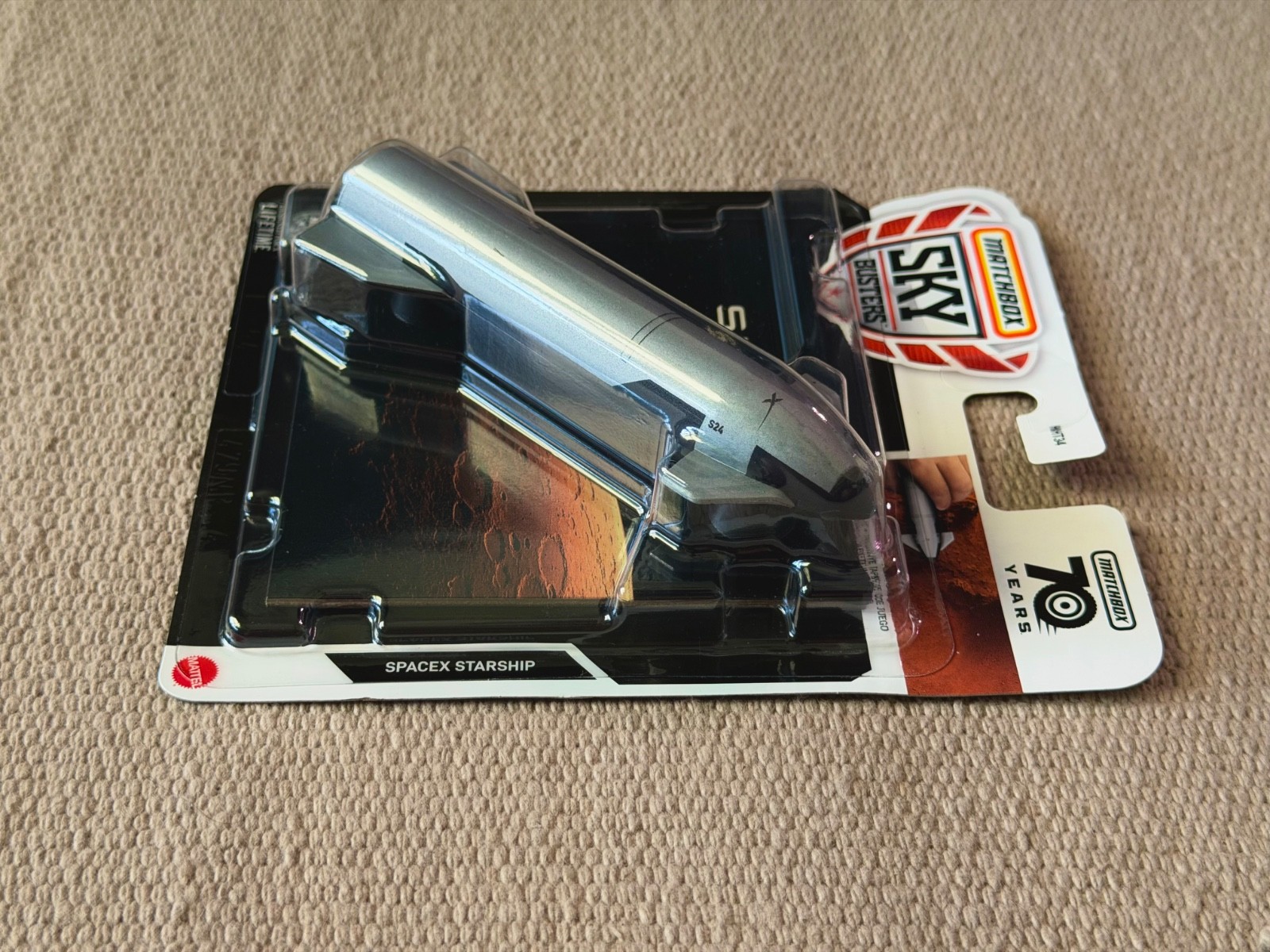 Matchbox 2023 Sky Busters SpaceX Starship with Playmat #18/32 New in Box
