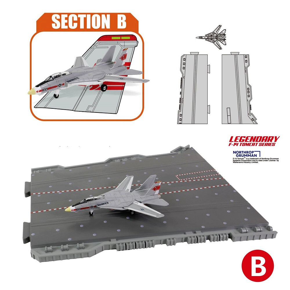 FOV 1:200 USN Grumman F-14B Tomcat Fighter w/ Deck (Section B) FOV831102