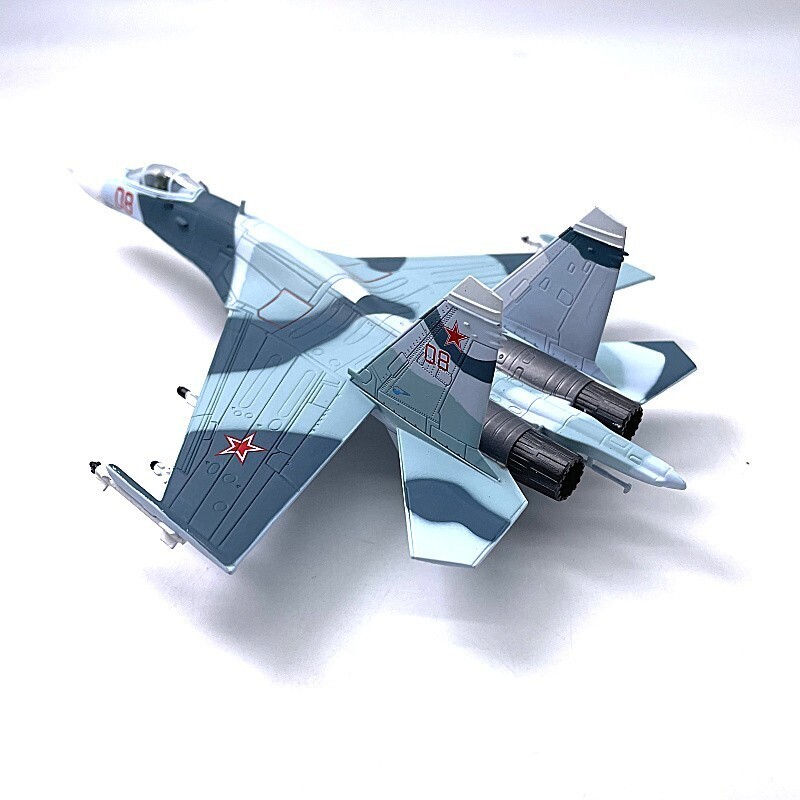 1:100 Russian Sukhoi Su27 Flanker Fighter Model Diecast Military Collection Gift
