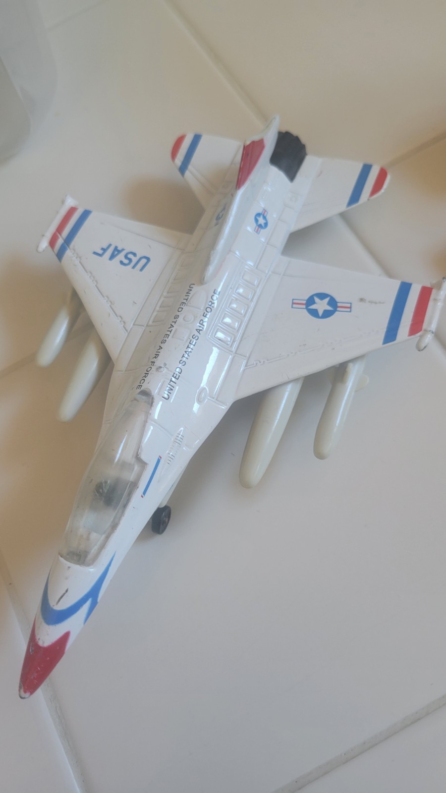 F-16 Fighting Falcon USAF Diecast Plane United States Air Force Plane Pullback