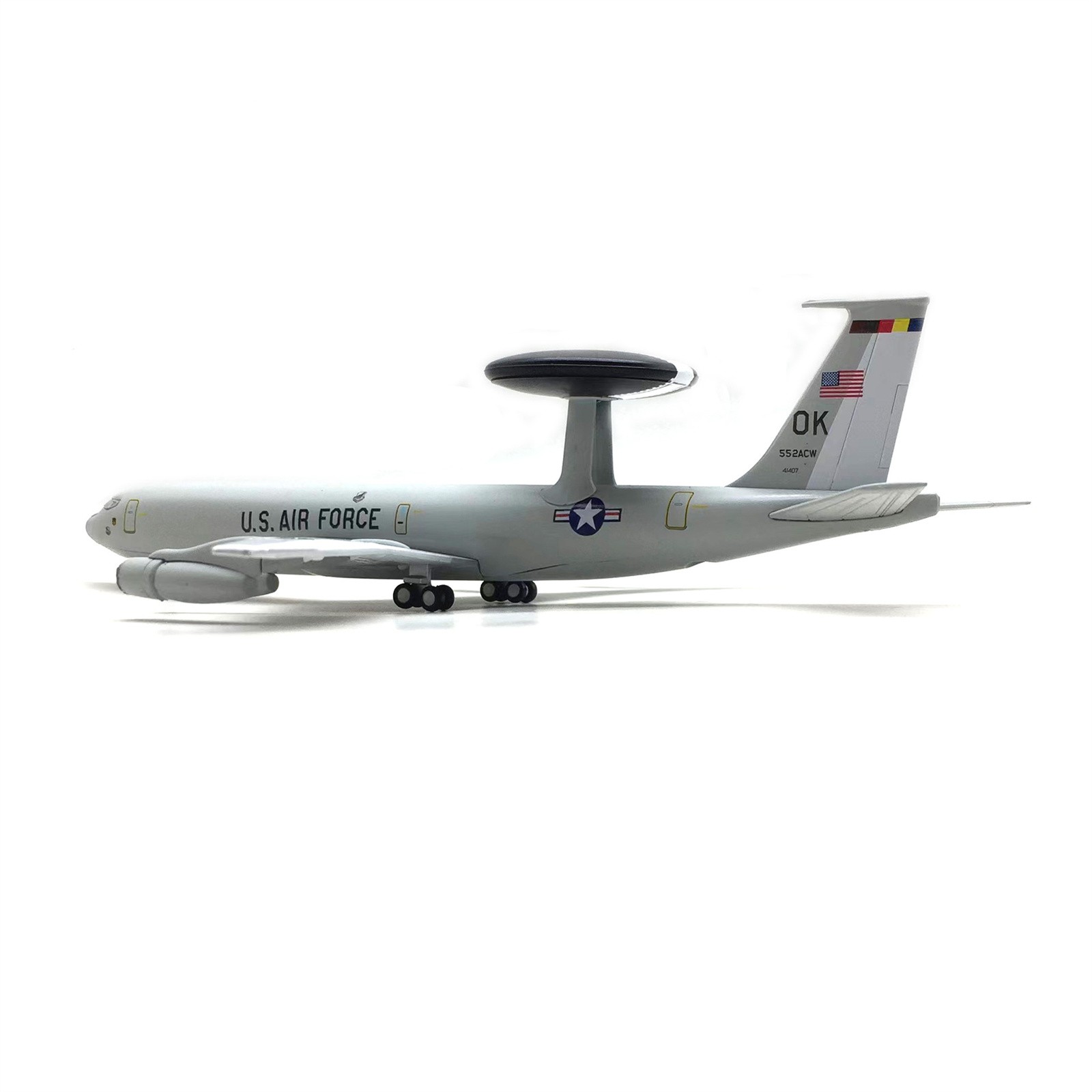 Alloy+ABS Plastic 1/200 Scale US E-3 E3 Sentry AWACS High Simulation Plane Model