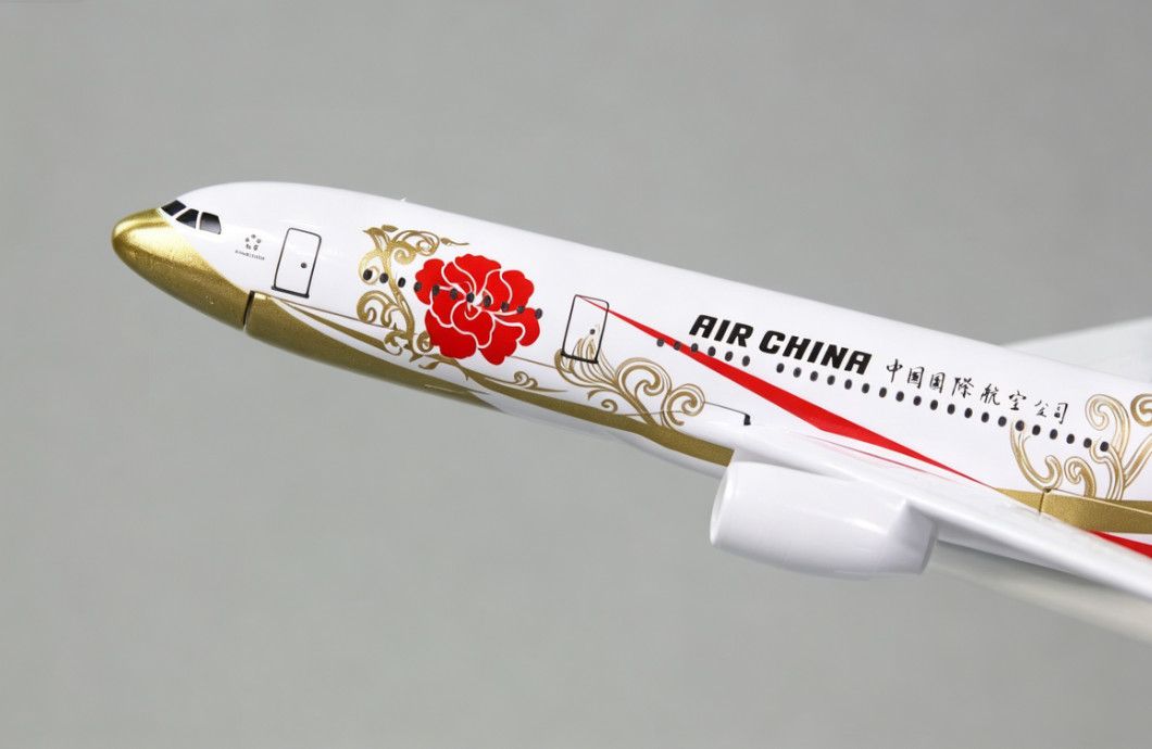 16cm Air China Airbus A330 Purple Gold Livery Diecast Collectible Plane Model