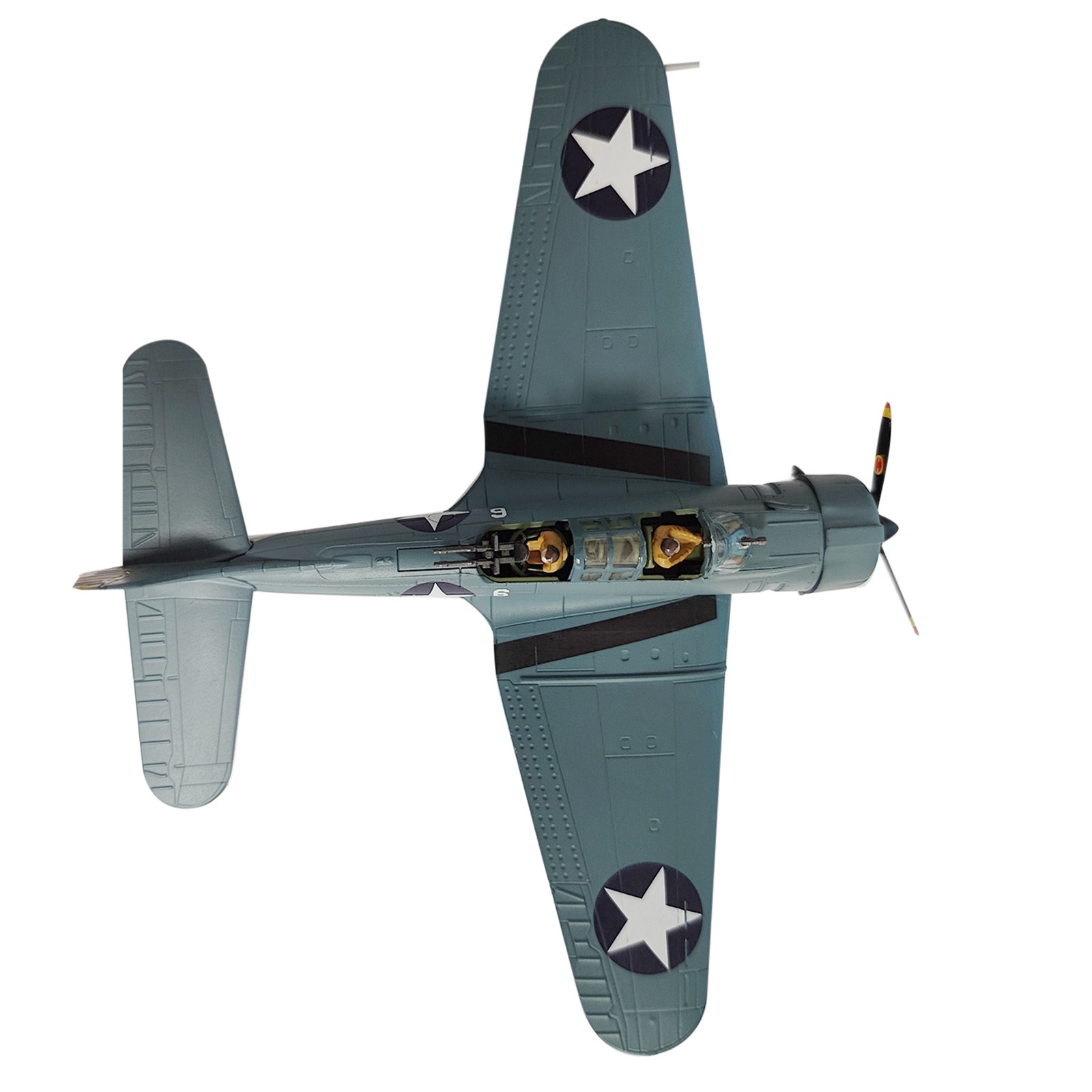 WWII 1:72 SBD Dauntless Dive Bomber Model Aircraft Collection With Display Stand