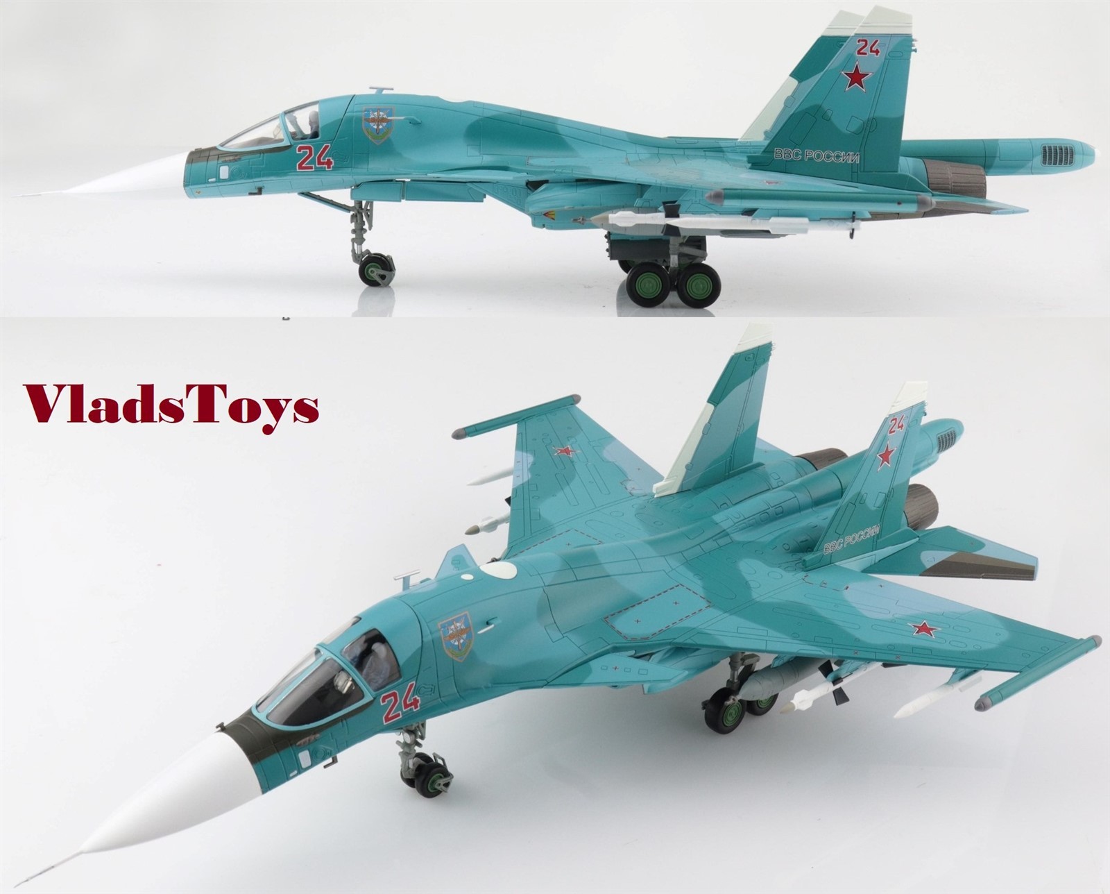 Hobby Master 1/72 Su-34 Fullback Russian AF Red 24 Ukraine March 2022 HA6307