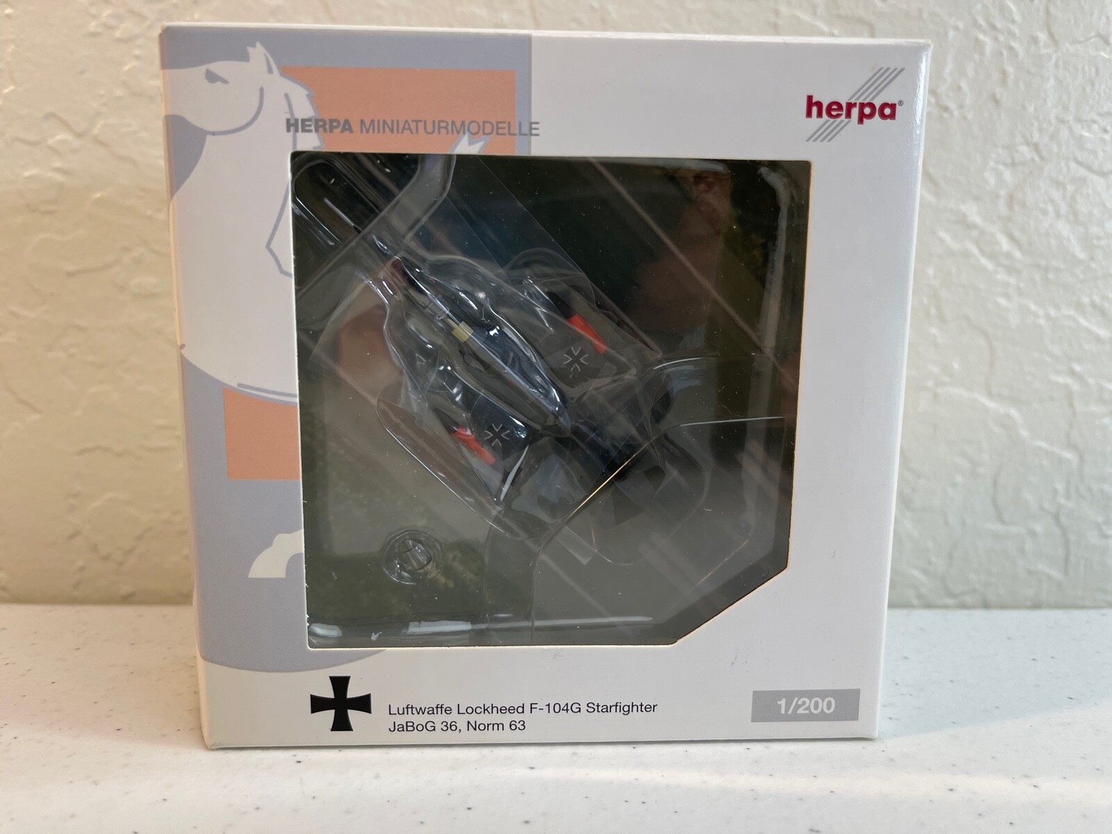 HERPA LUFTWAFFE LOCKHEED F-104G STARFIGHTER JABOG 36, NORM 63 1/200 #552059
