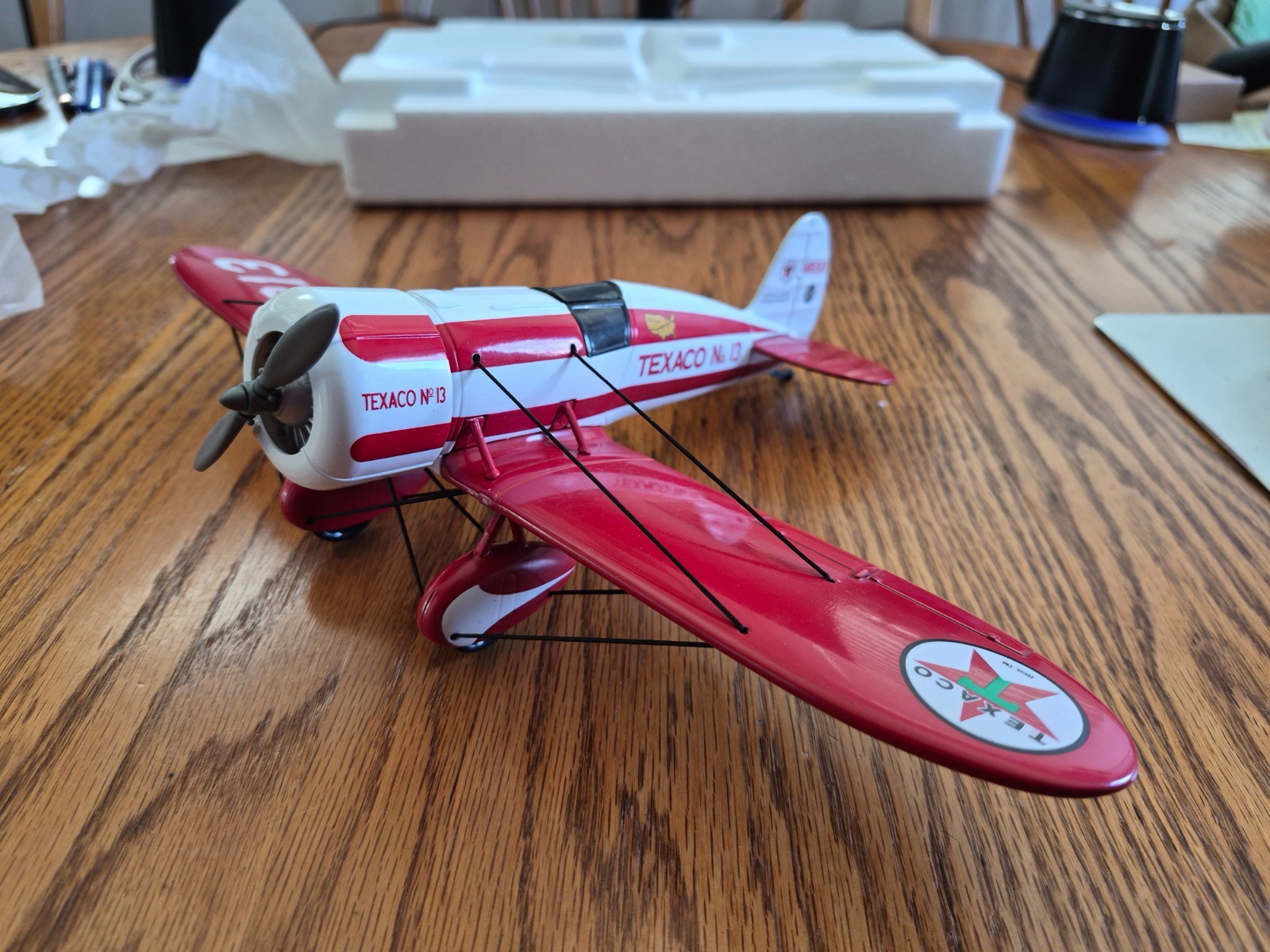 Ertl 1930 Travel Air Model R Mystery Ship – Wings of Texaco No.5 Diecast Bank #1