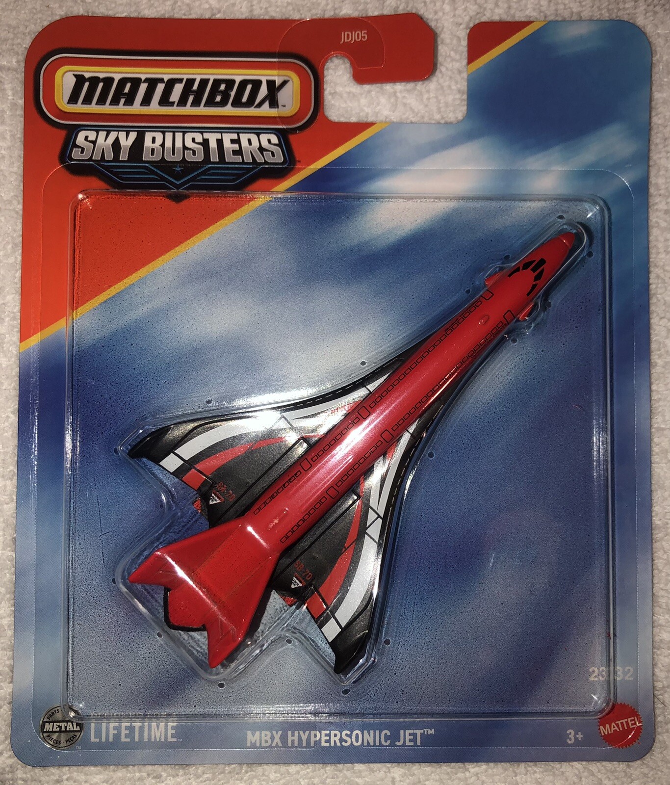 Matchbox Sky Busters #23/32 MBX Hypersonic Jet RED/BLACK/WHITE 2025 RELEASE NEW