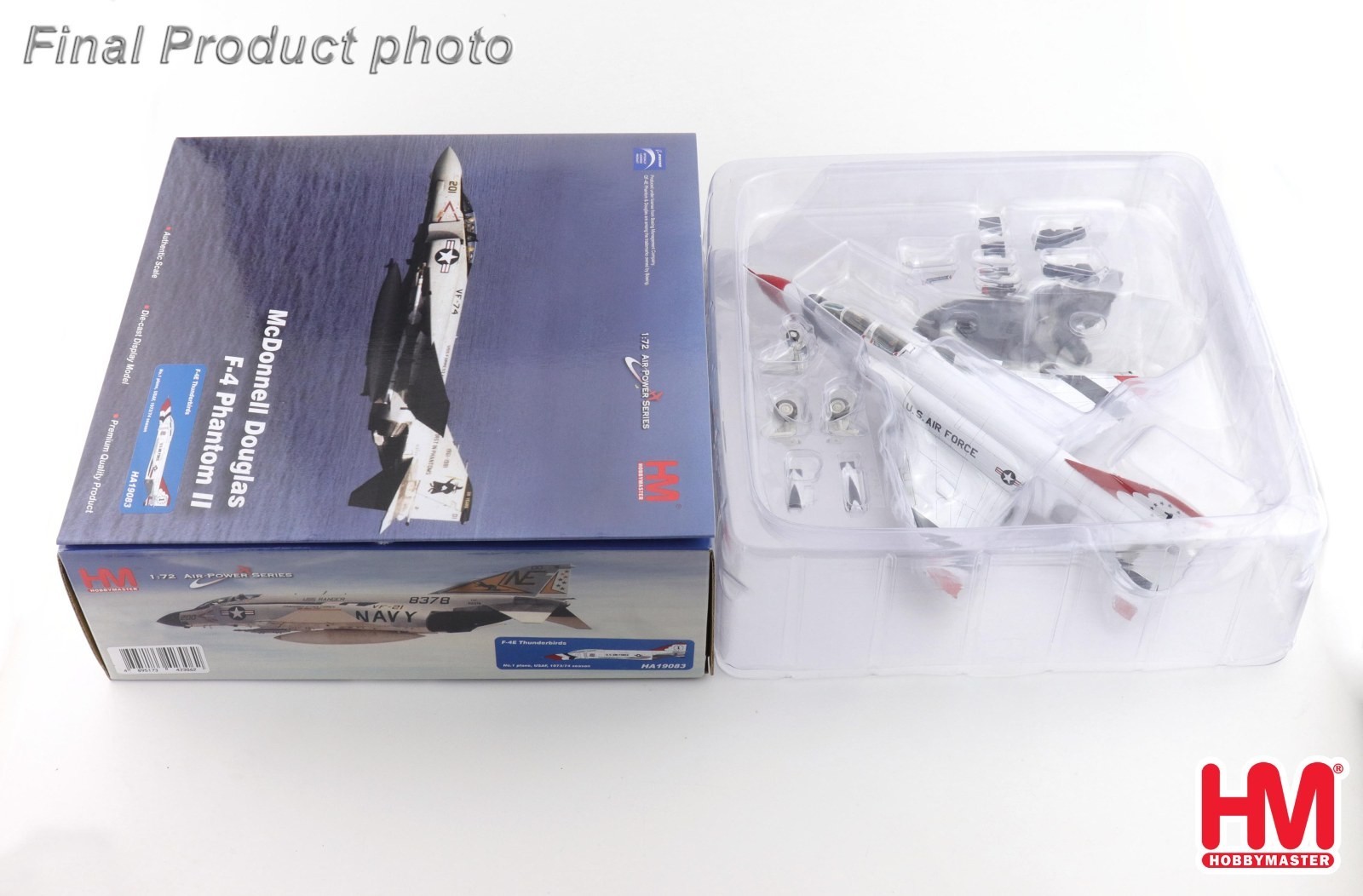 Hobby Master 1/72 RF-4E Phantom F-4E Thunderbirds No.1 USAF 1973/74 HA19083