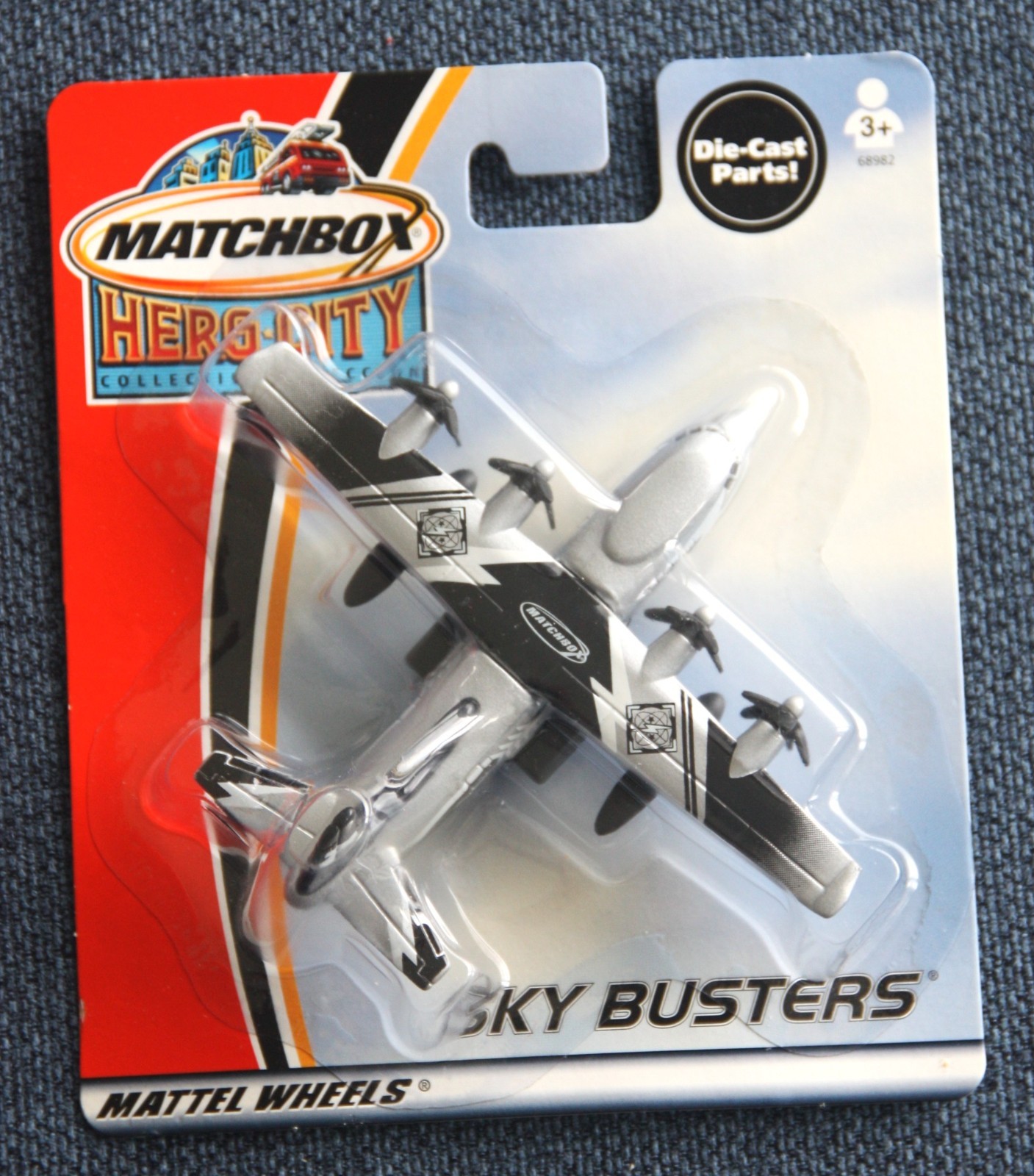 2003 Matchbox Sky Busters® – Transport Plane SILVER | BLACK