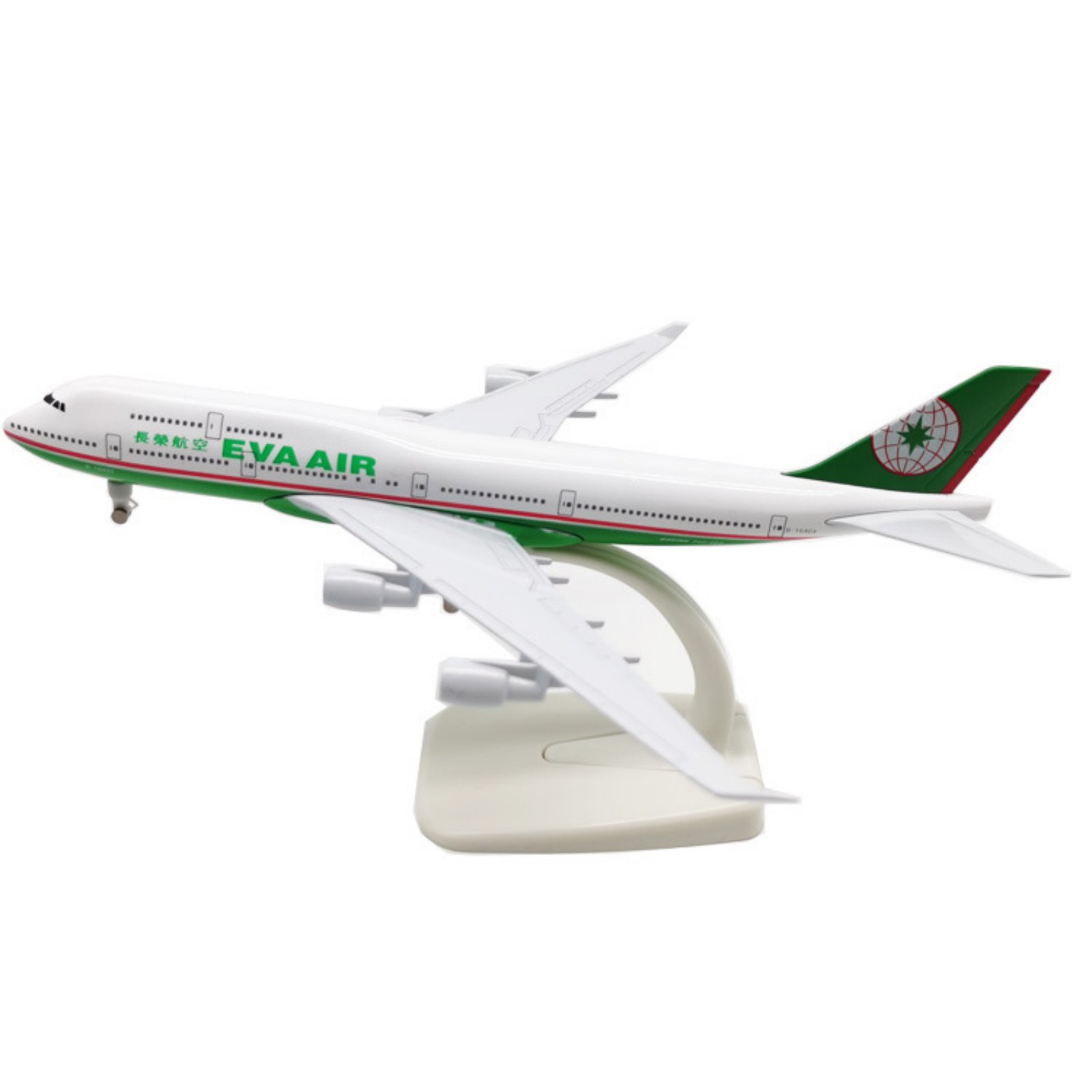 1/350 Diecast Alloy Eva Air Airlines B747 Aircraft Model Souvenir Static Display