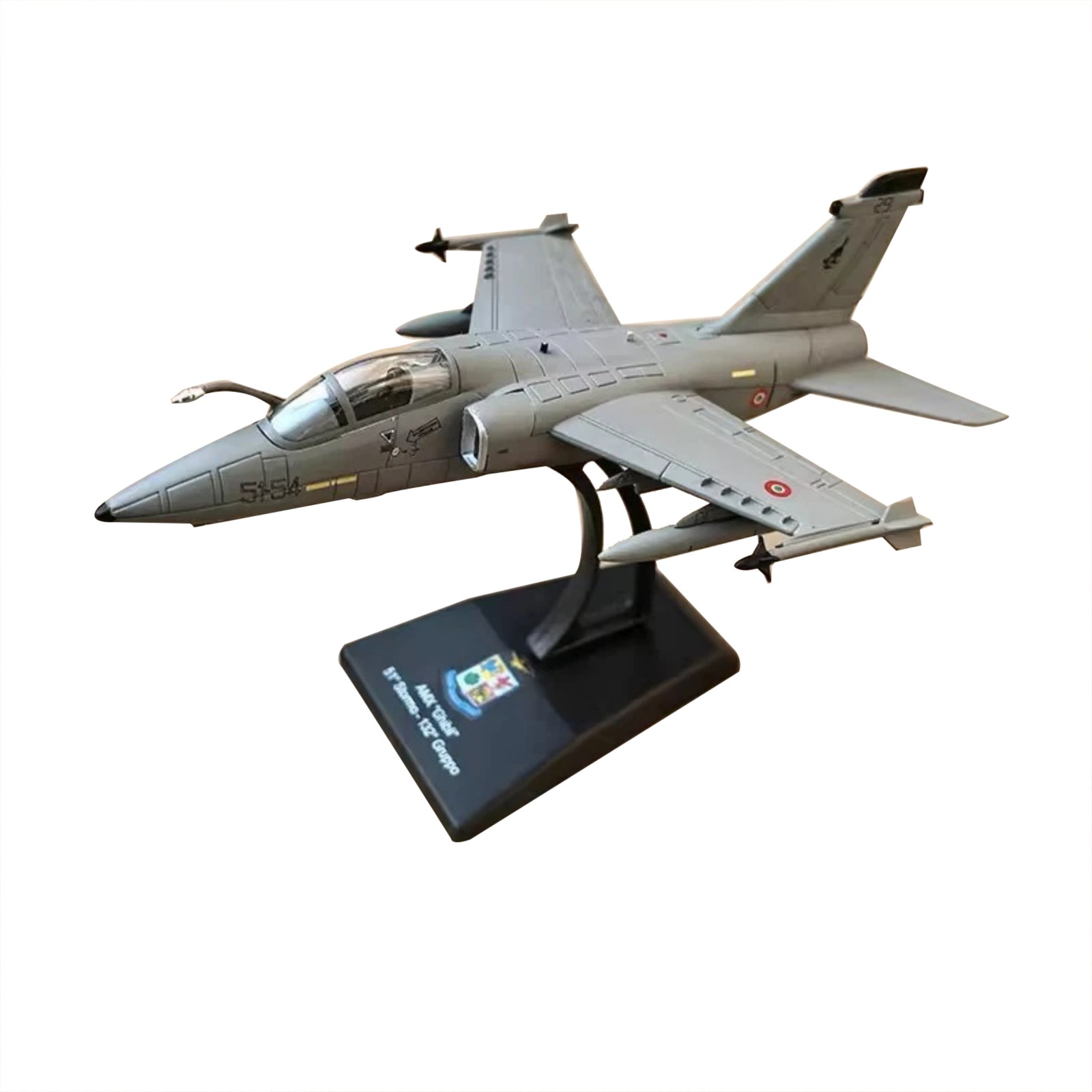 Italian Air Force AMX Ghibli Attack Fighter Diecast Alloy Model In 1:100 Scale