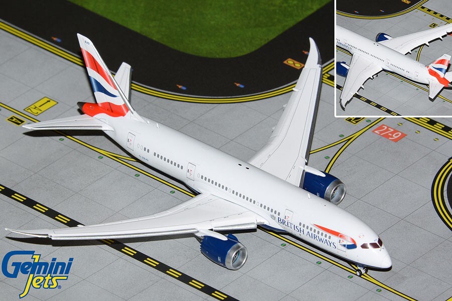 British Airways 787-8 Flaps Down Gemini Jets GJBAW2107F Scale 1:400 IN STOCK