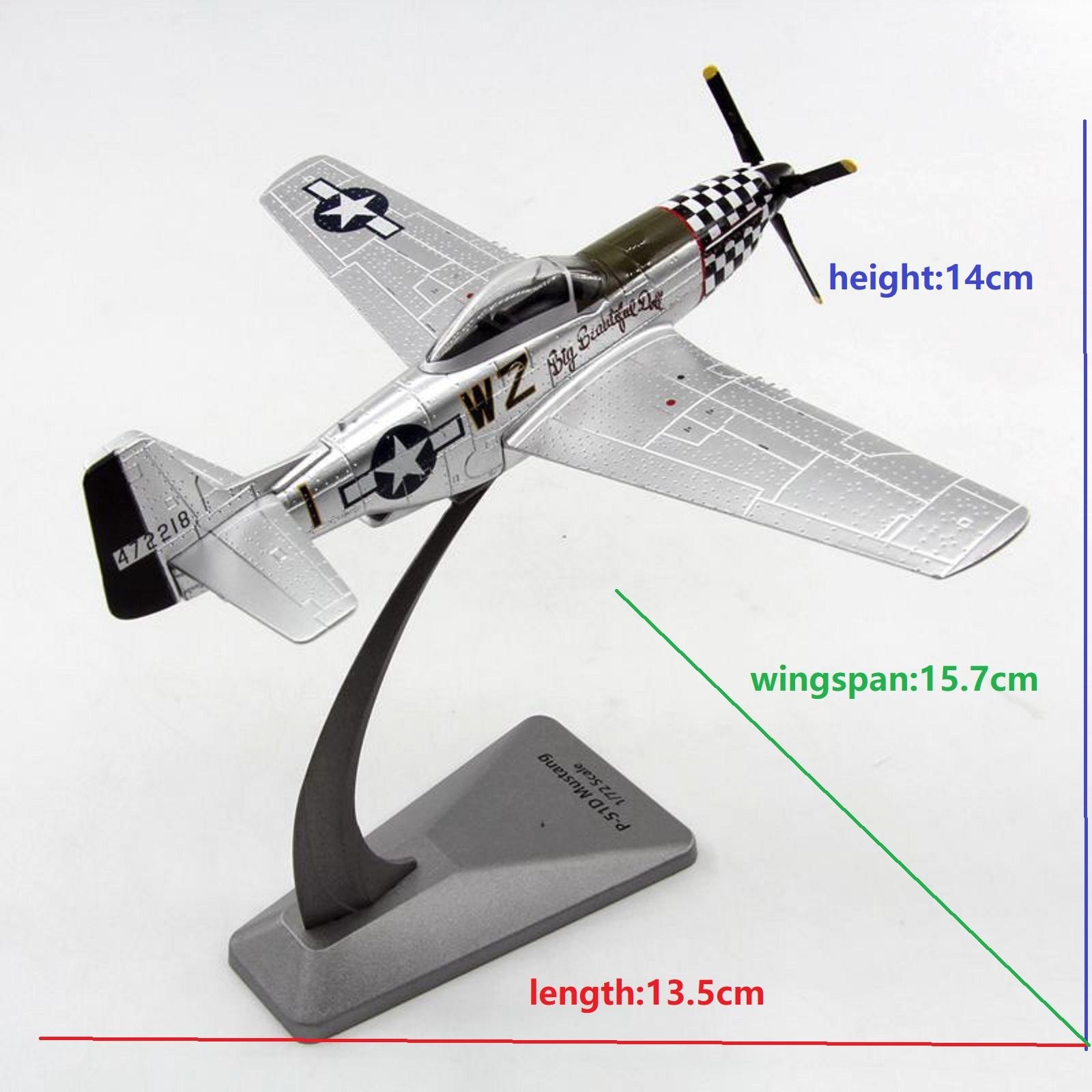 1/72 AF1 World War II US P-51 Mustang Fighter Aircraft Model Military Ornament i