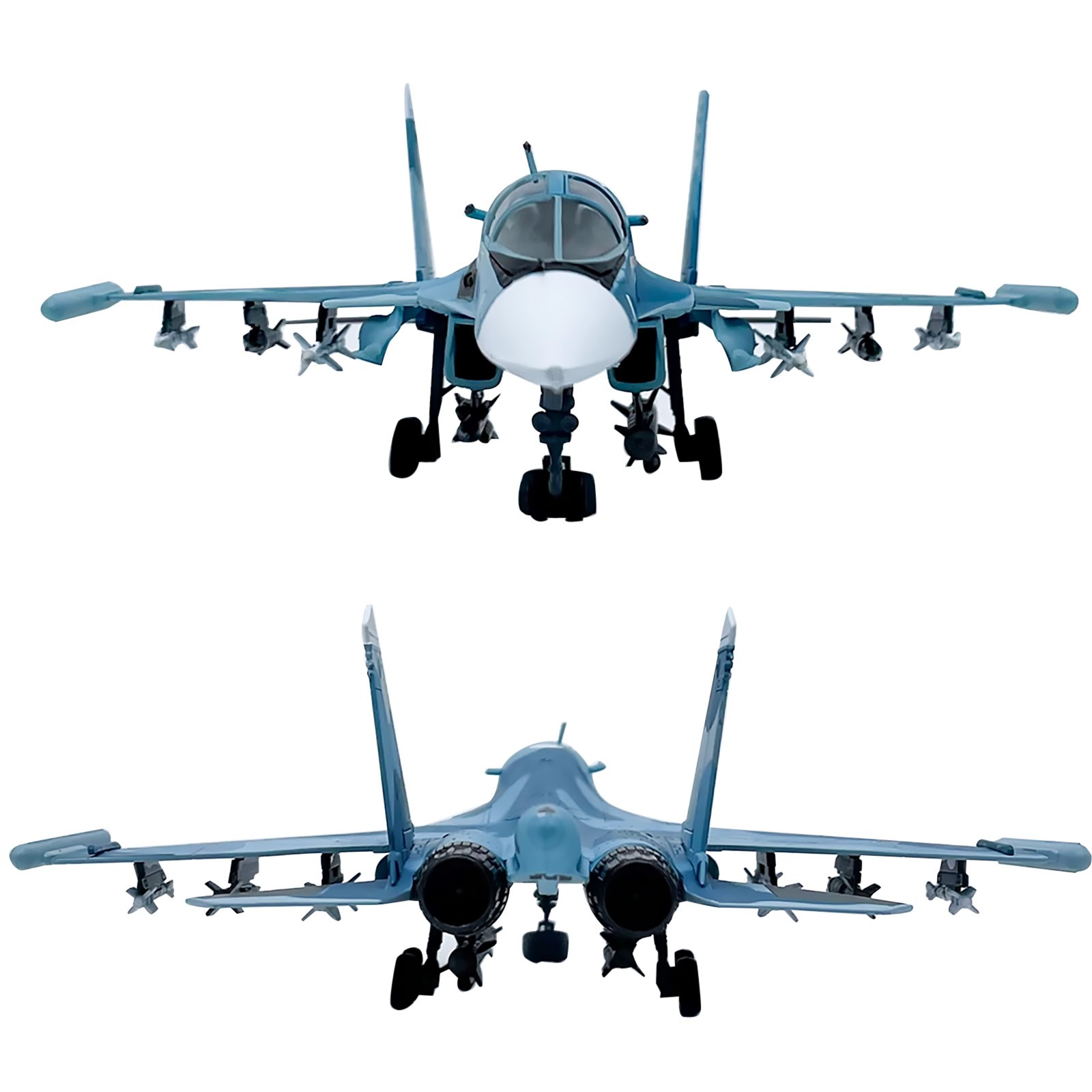 1:100 Russia Su-34 Fighter Alloy Aircraft Model Souvenir Static Display Gift