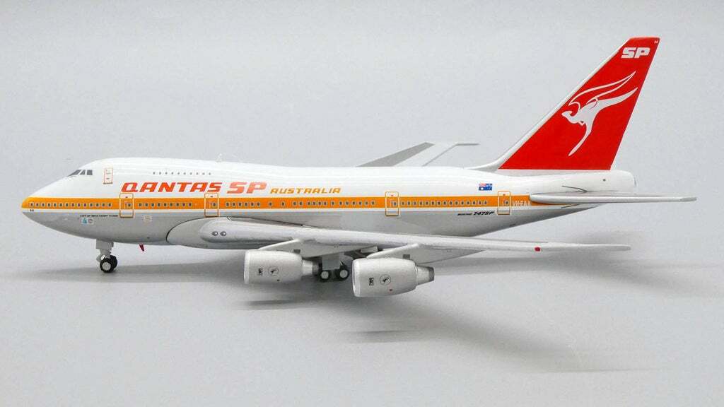 JC WINGS QANTAS AIRWAYS BOEING B747SP 1/400 DIE-CAST EW474S005 IN STOCK