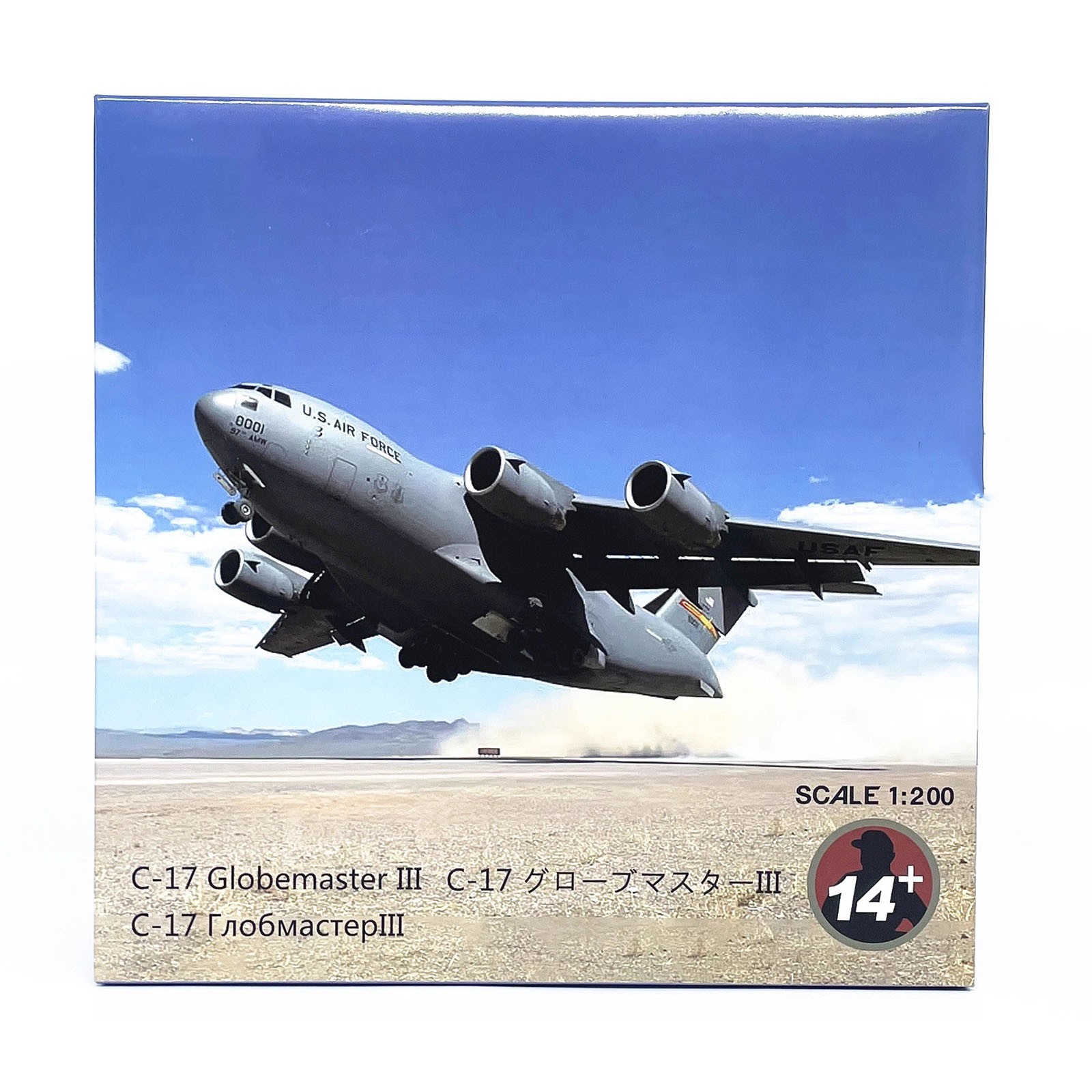US Air Force C-17 Model Aircraft 1:200 Scale Alloy Globemaster III 27cm Length