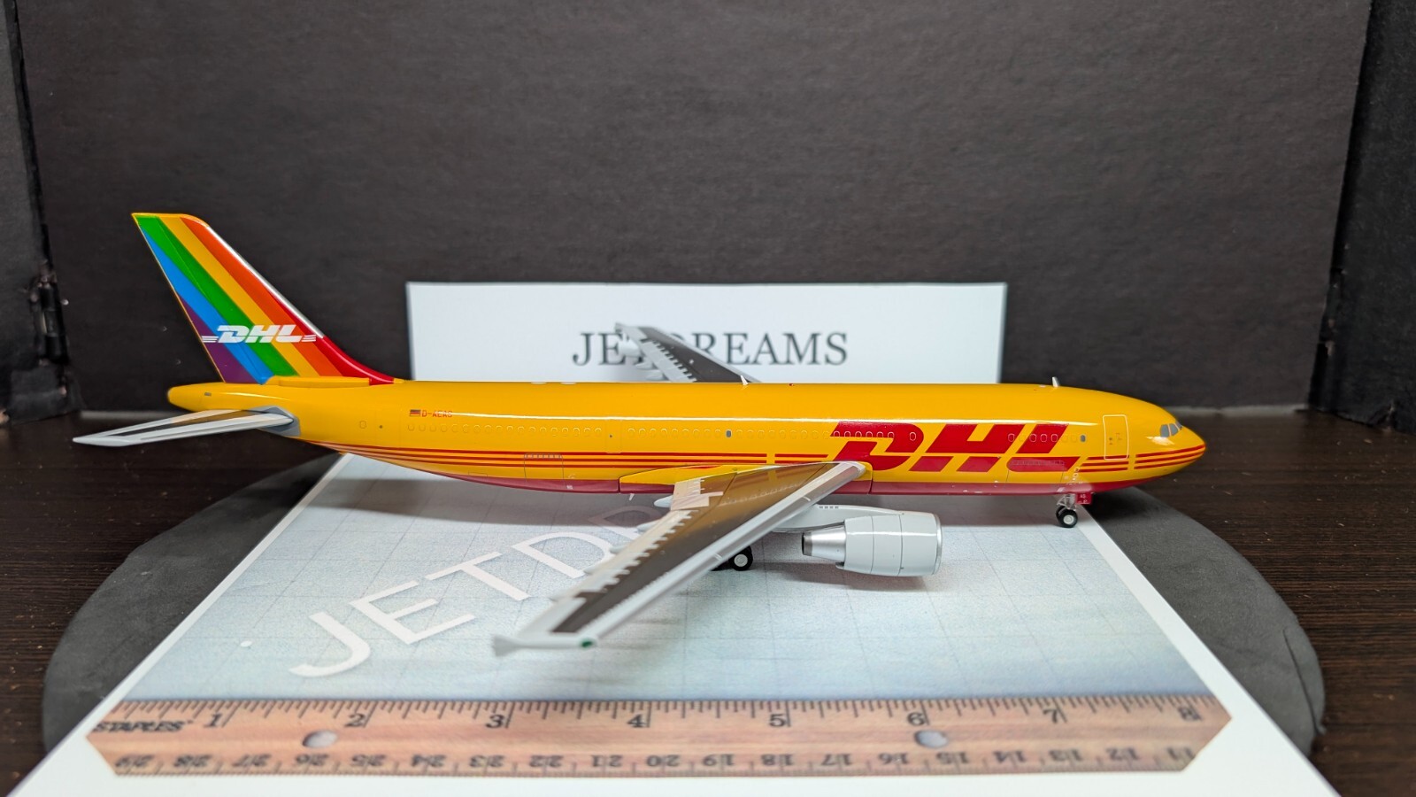1/200 DHL EUROPEAN AIR TRANSPORT AIRBUS A300-600F PRIDE COLORS D-AEAS JC WINGS