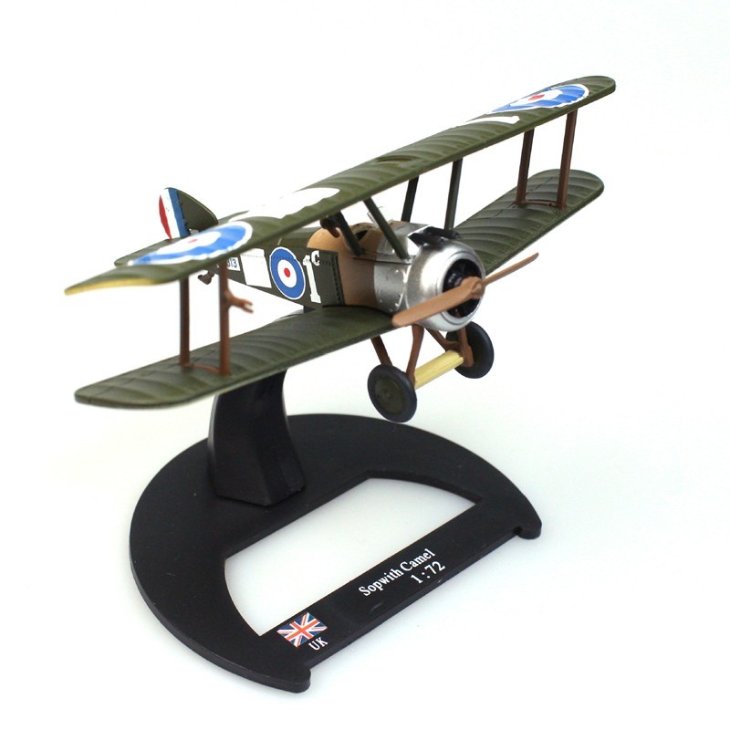 1:72 RAF Sopwith F.1 Camel Fighter Aircraft Model Diecast Military Collection