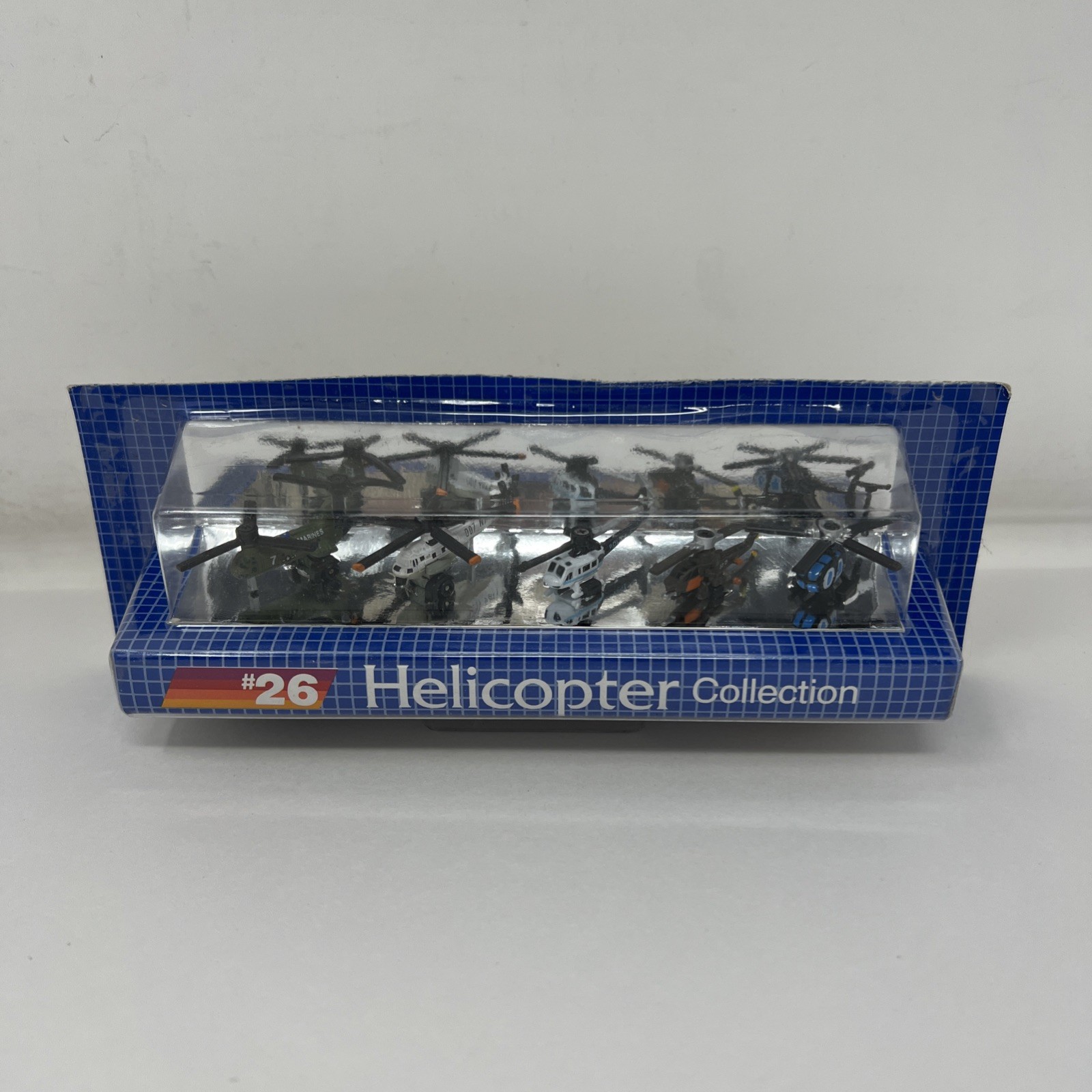 Vintage Micro Machines Helicopter #26 Bell Huey Seaking Twin Blade New Cut Card