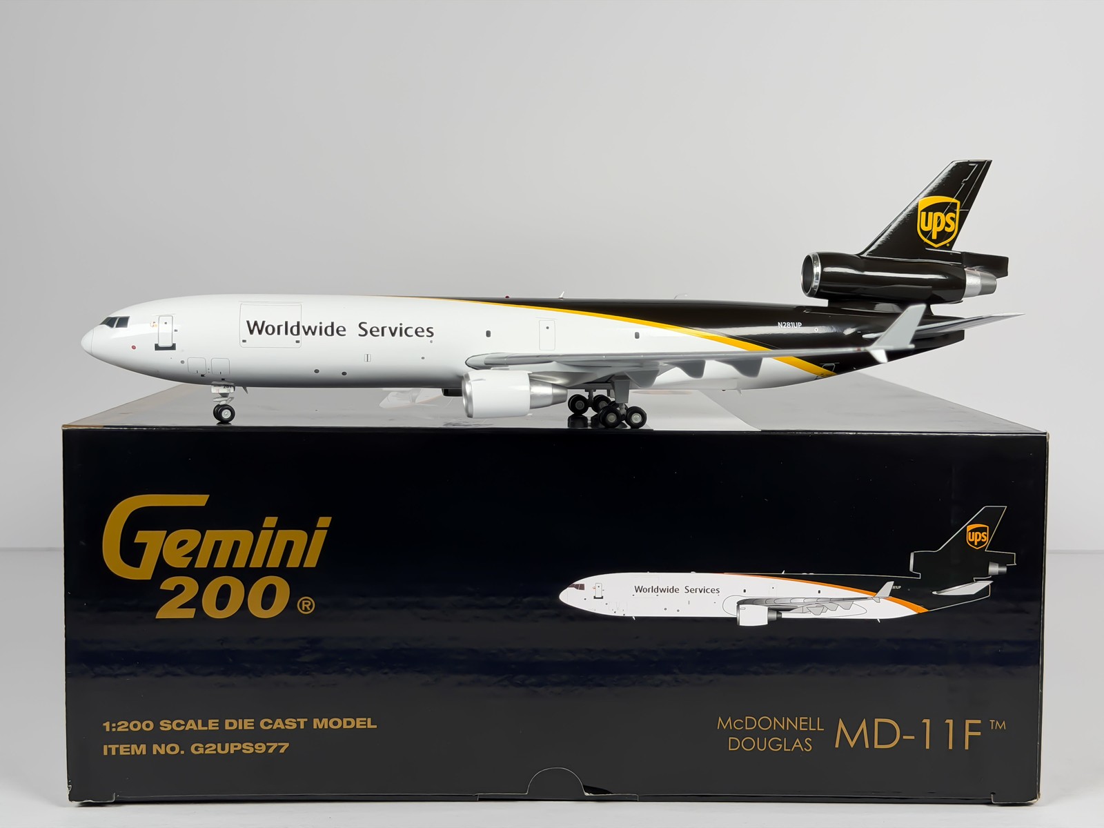 United Parcel Service (UPS) McDonnell Douglas MD-11F 1:200 Gemini Jets N281UP