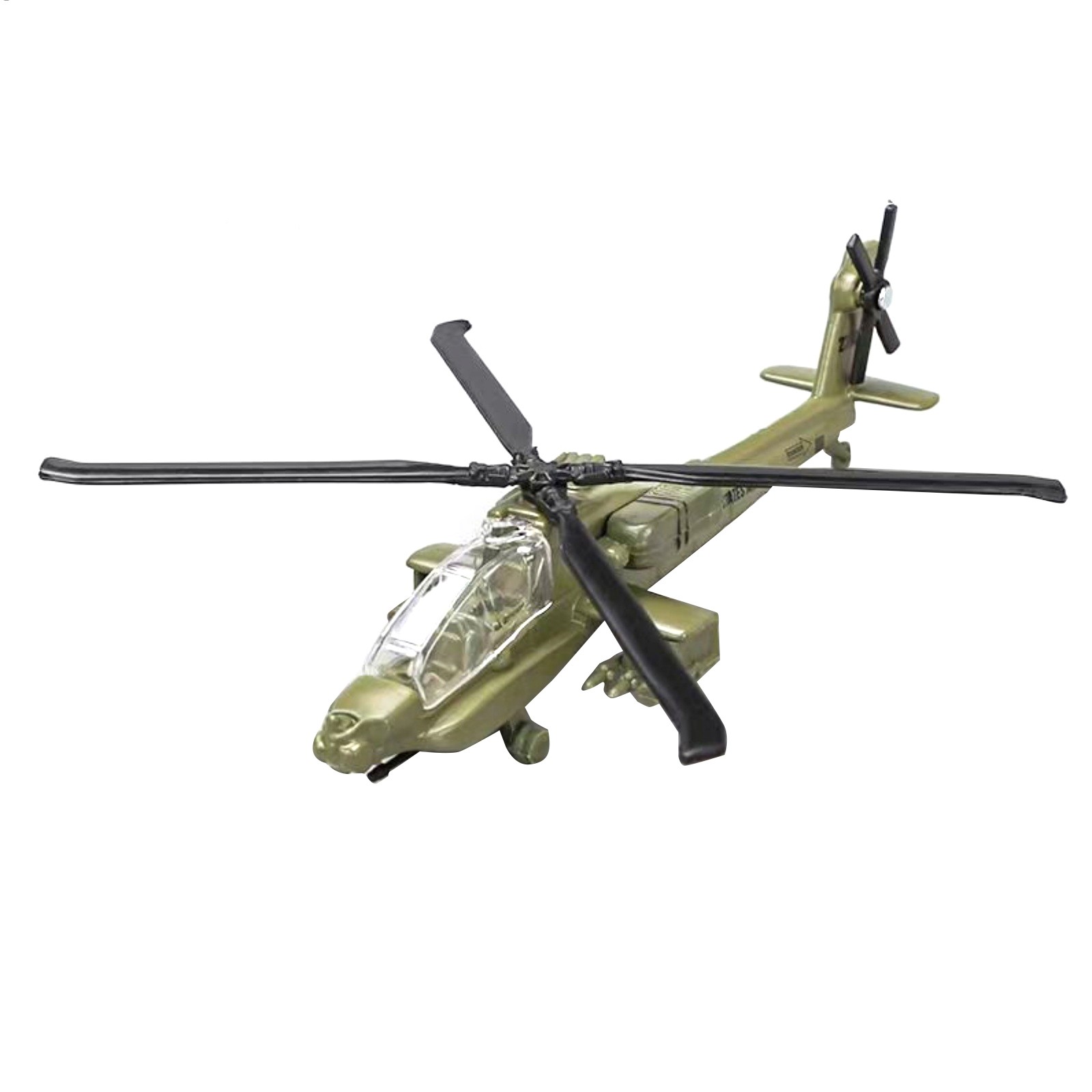United States Army AH-64 Apache Helicopter 1:130 Scale Diecast Alloy Model 13cm