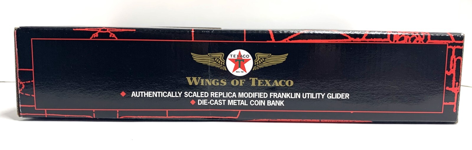 Wings of Texaco Modified Franklin Utility Glider Texaco Eaglet Diecast Bank NIB