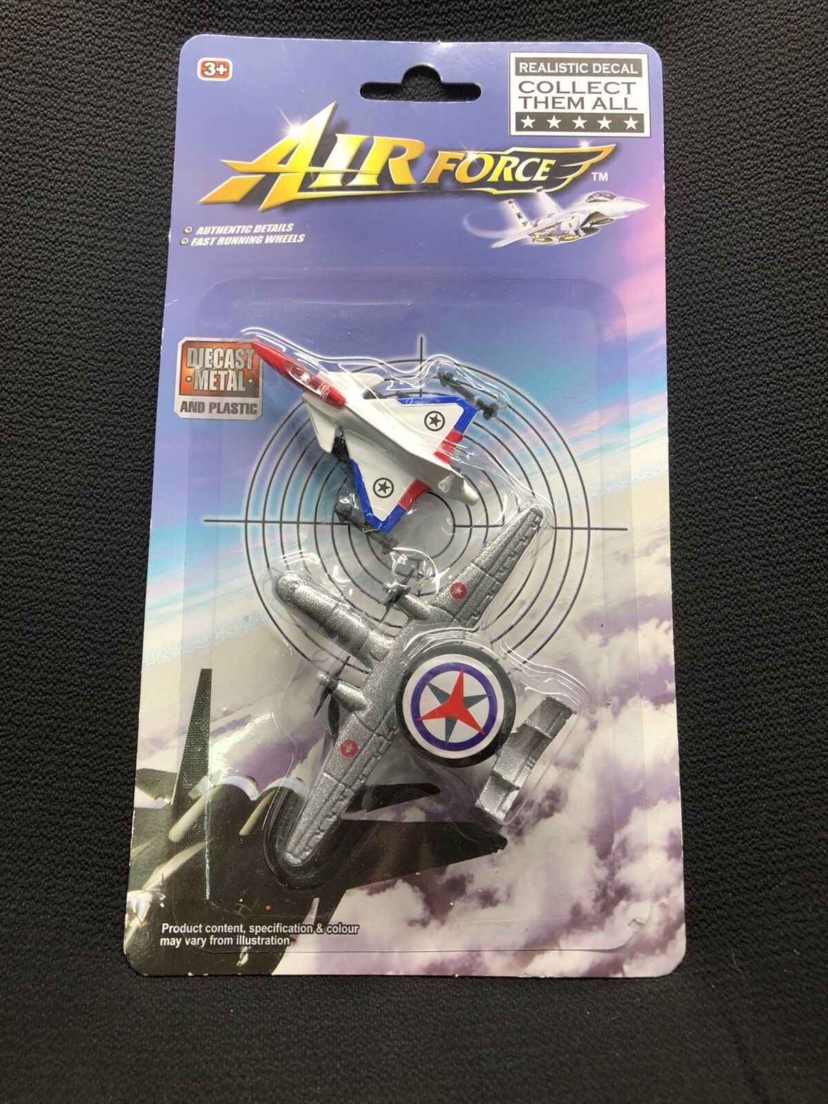 Air Force 2 Pack Die-cast Metal Airplanes ~ E-2C Hawkeye Navy and F-16