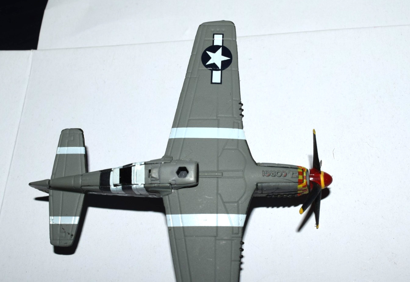 P51-D Mustang 1/72 Metal Airplane Model no Stand WWII Old Crow Thanksgiving