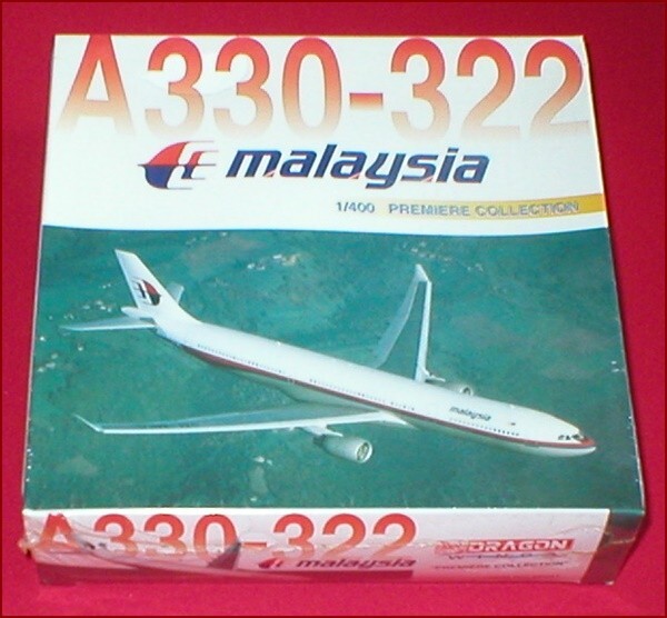 Dragon Wings Malaysia Boeing A330-332 1/400 Diecast Plane # 9M-MKC NEW IN BOX