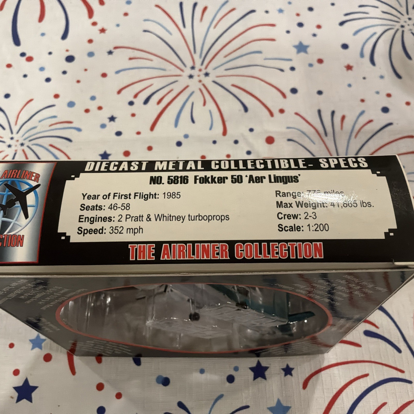 MODEL POWER AIRLINER COLLECTION 5816 Aer Lingus Fokker 50 Unused In Box