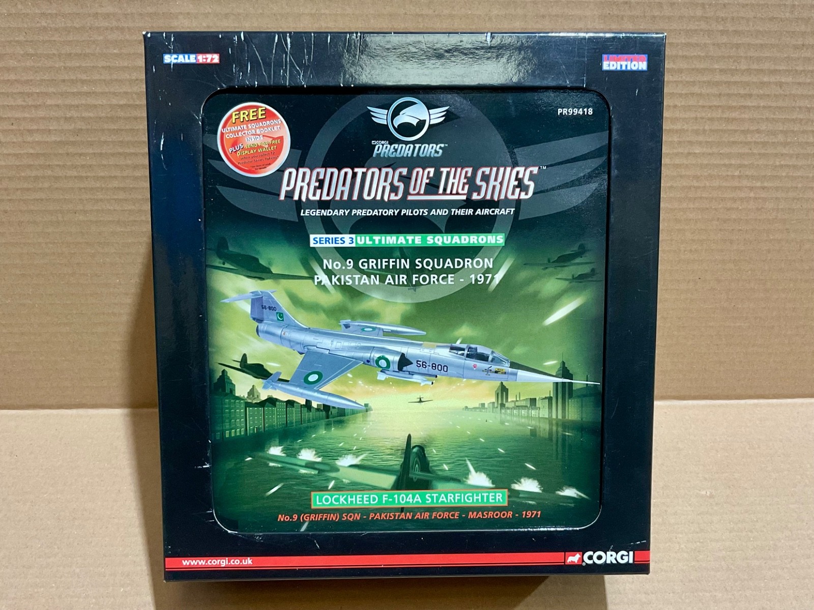 Corgi 1:72 PR99418 Lockheed F-104A Starfighter PAF 9 Sqn