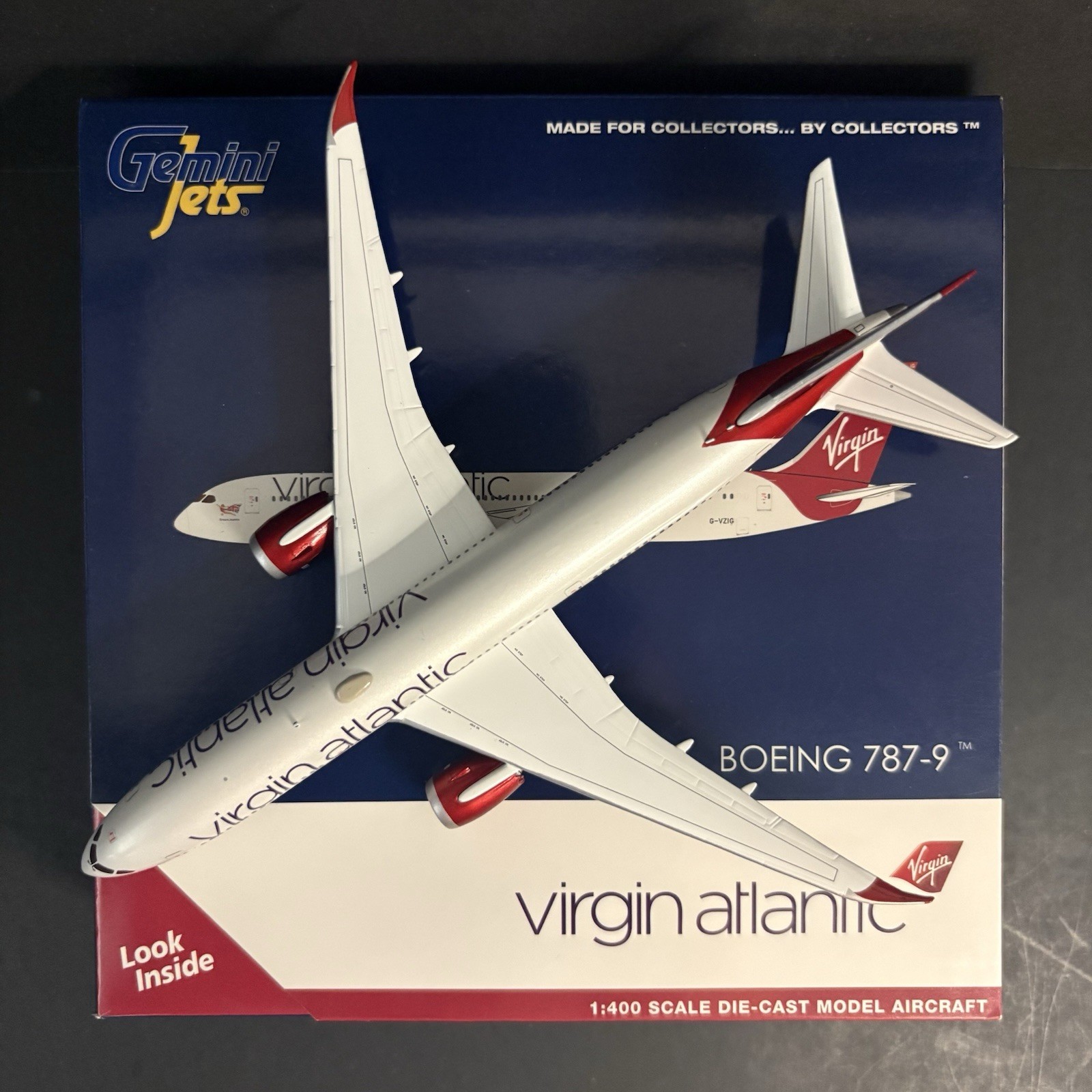GeminiJets 1:400 Virgin Atlantic Boeing 787-9 Dreamliner G-VZIG GJVIR1935 Model