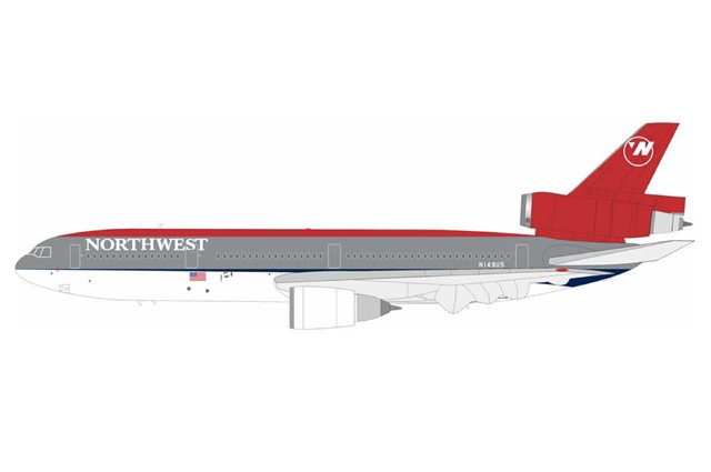 B-103-NW-211 B-Models DC-10-40 1/200 Model N149US Northwest Airlines