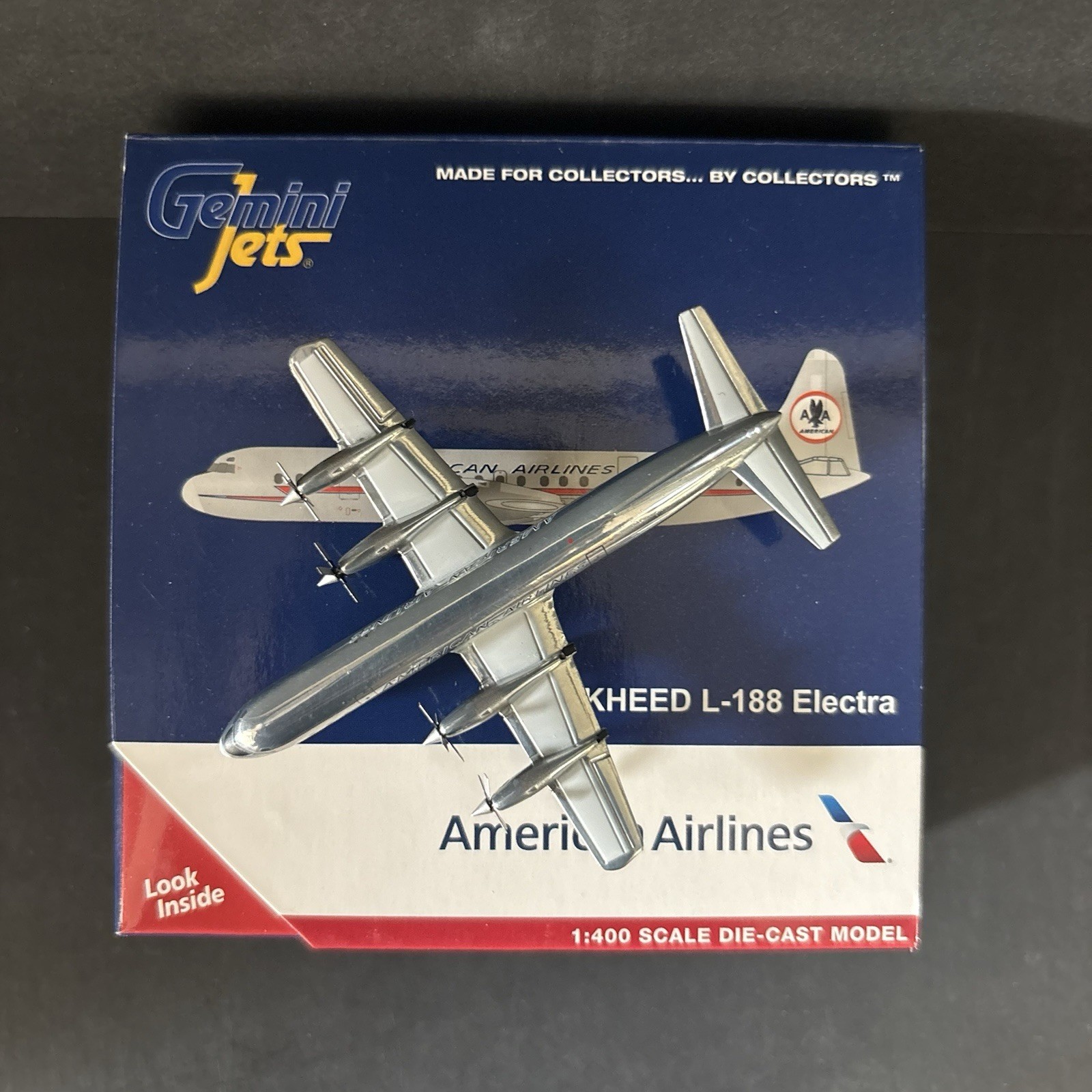 GeminiJets 1:400 American Airlines L-188A Electra N6118A GJAAL1718 Scale Model