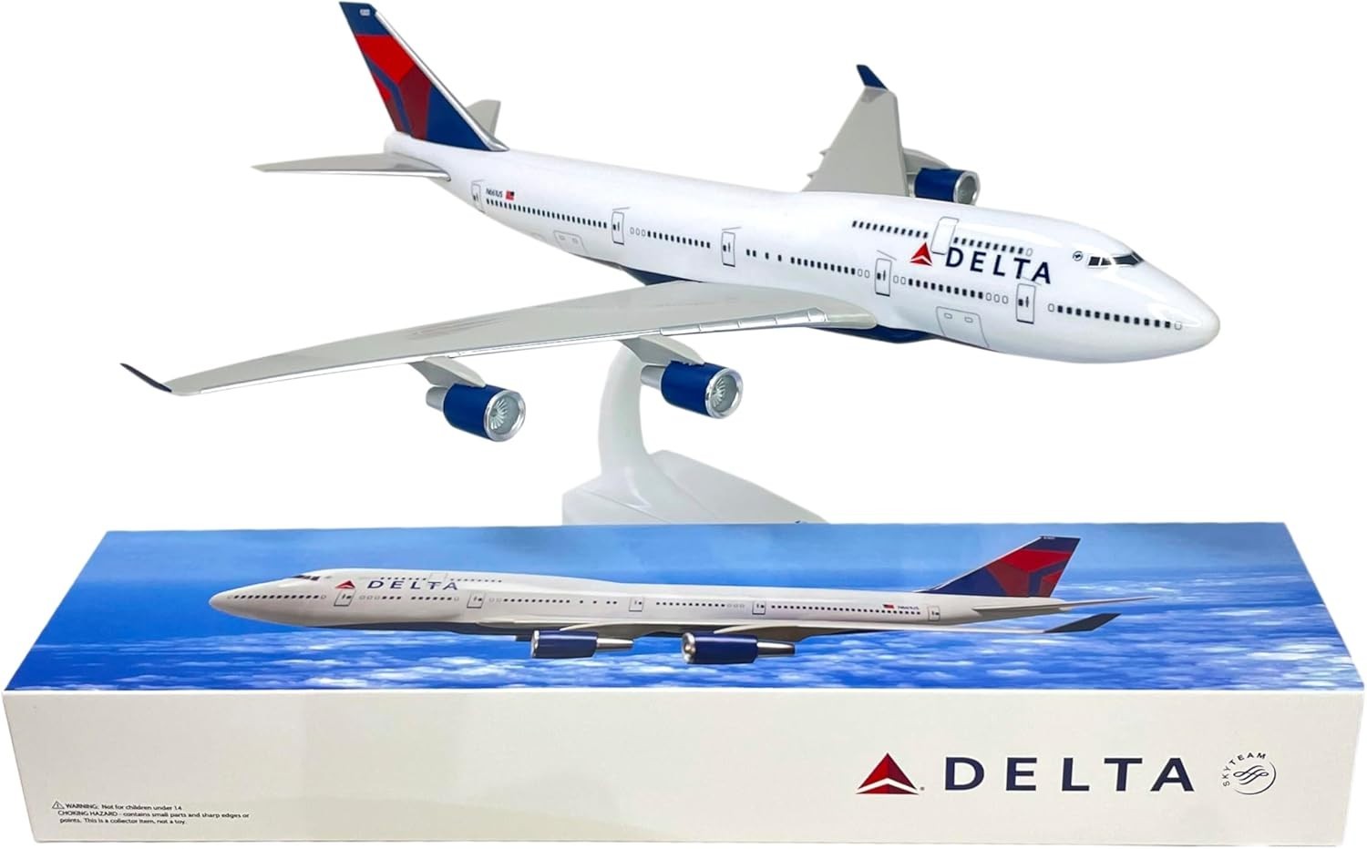 Flight Miniatures Delta Airlines 747-400 New Livery 1:200 Beautiful Plane!