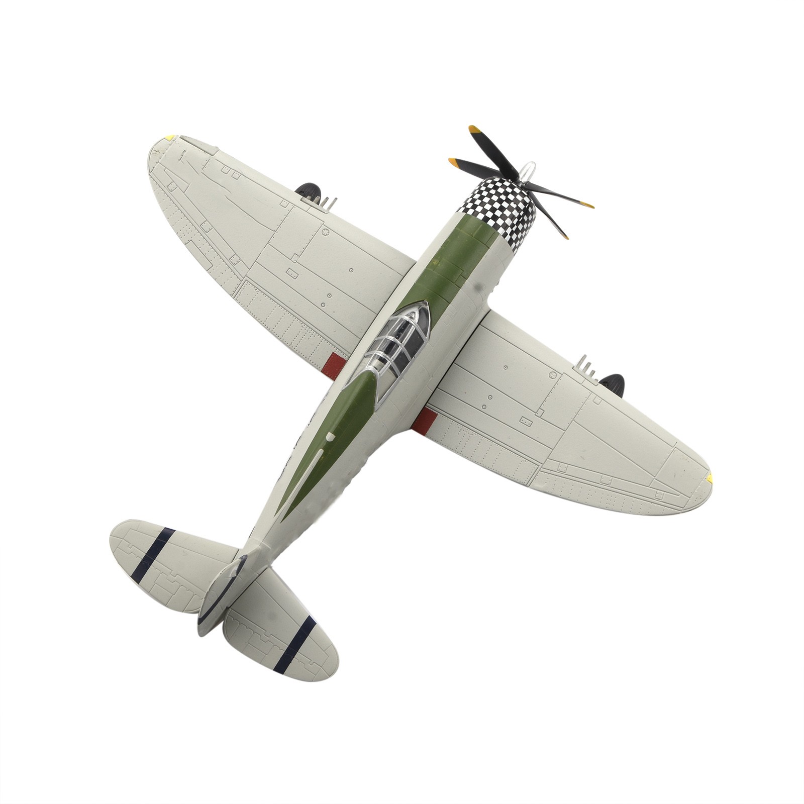 Diecast 1:72 Republic P-47D Thunderbolt Model WWII USAAF Fighter With Stand