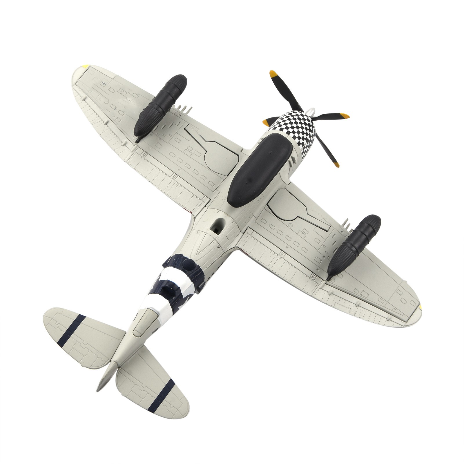 Diecast 1:72 Republic P-47D Thunderbolt Model WWII USAAF Fighter With Stand