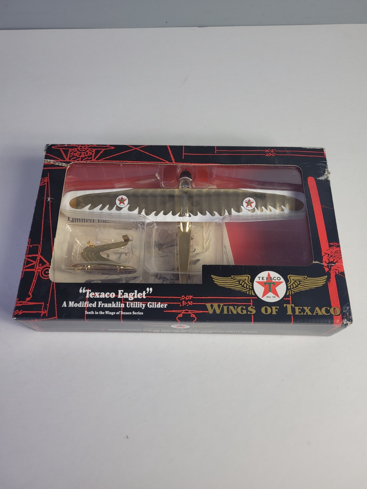 Wings Of Texaco 2002 Texaco Eaglet Franklin Utility Glider Diecast Bank #10