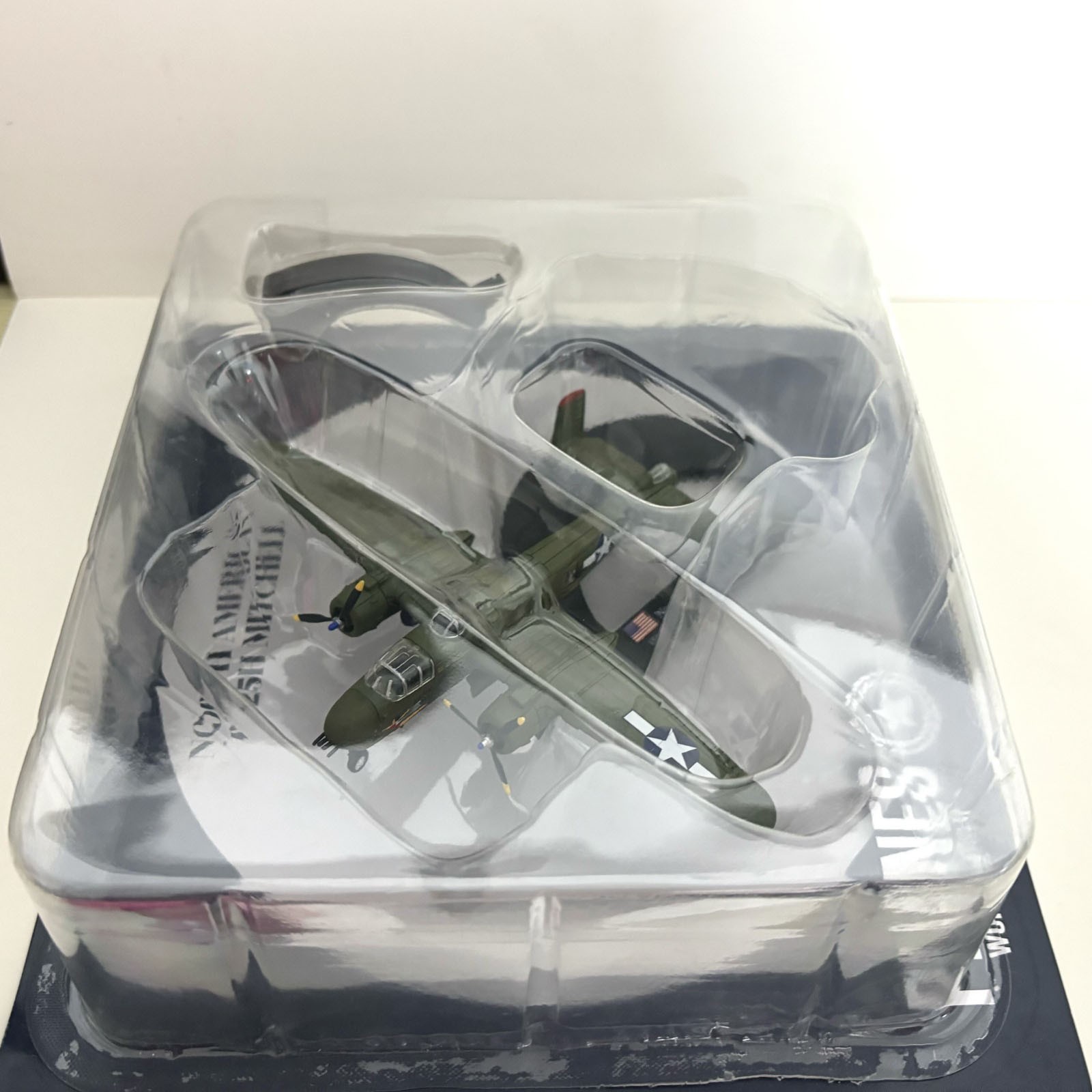 B-25 Mitchell Medium Bomber 1:144 Scale Diecast Replica With Display Stand