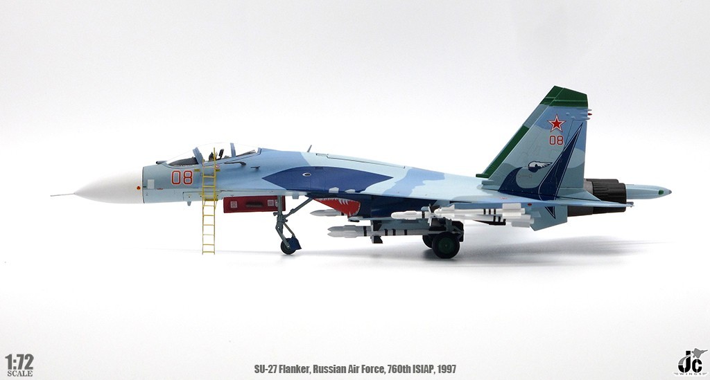 Russian Air Force Su-27 Flanker Red 08 Lipetsk AB JC Wings JCW-72-SU27-010 1:72