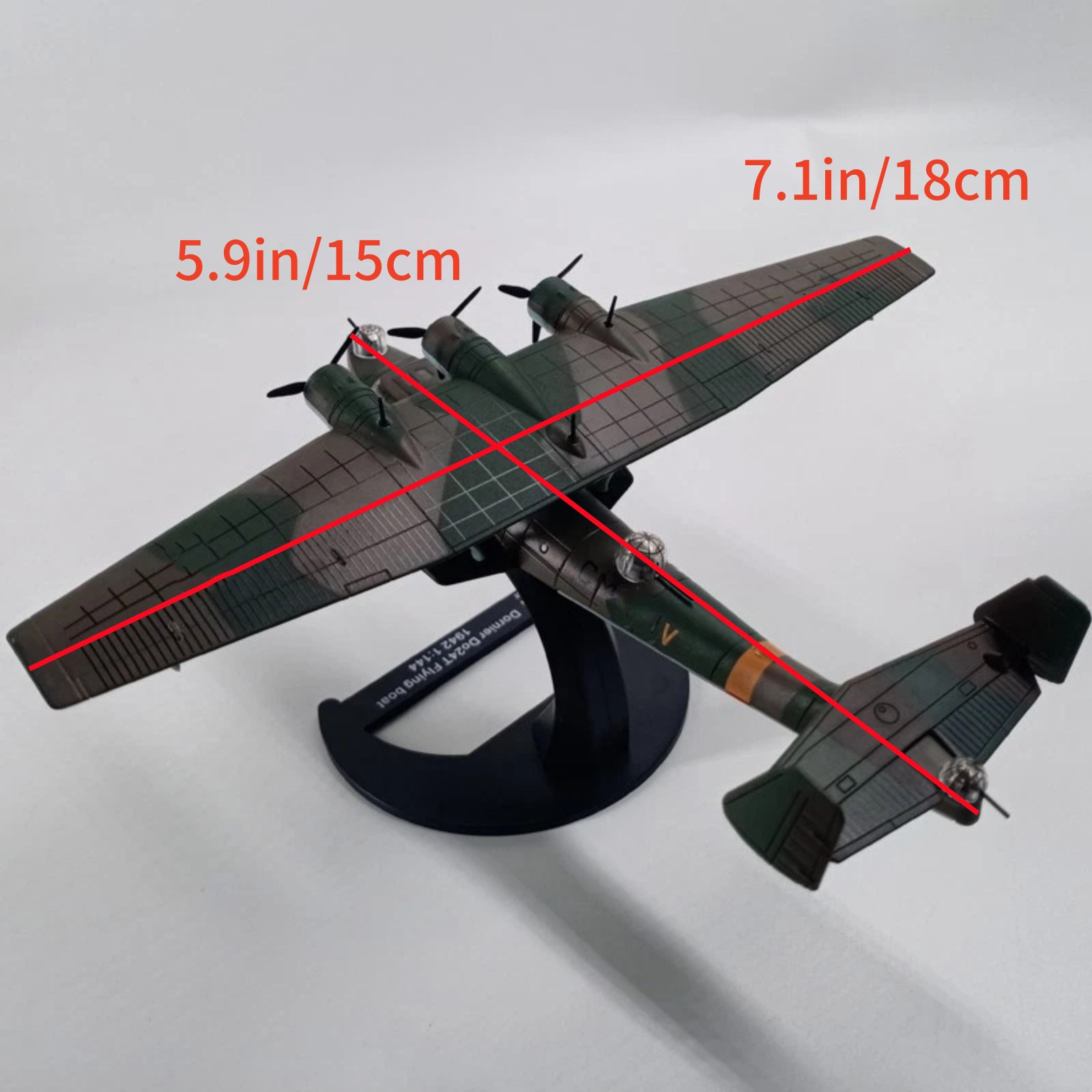 1/144 Scale German Dornier Do24T Seaplane Diecast Model Collection Gift