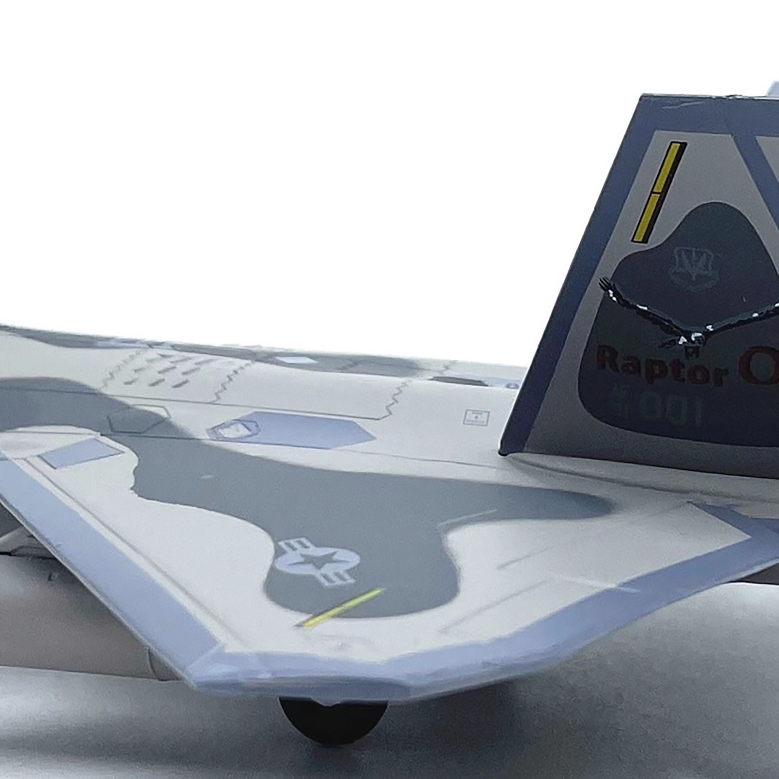 F-22 Raptor Aircraft Model 1:100 Scale Alloy For Military Display Stand 19cm
