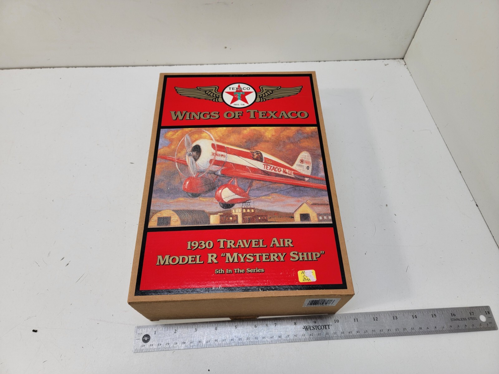 Wings of Texaco 1930 Travel Air Model R Mystery Ship Airplane Bank 5th in Series