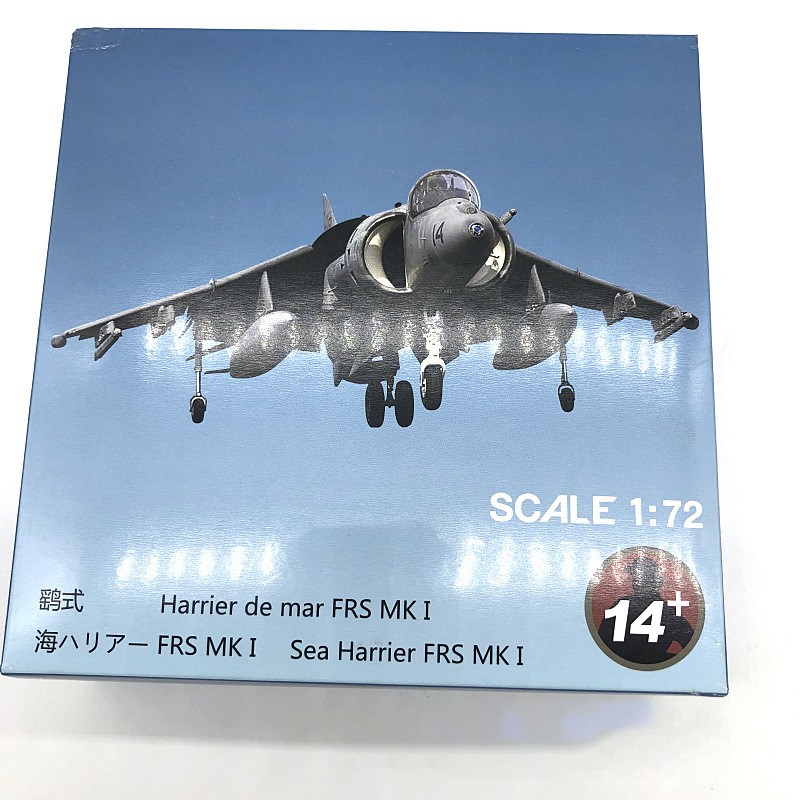 UK Air Force 1982 Sea Harrier Fighter 1:72 FRS MKI Statue Model Alloy Aircraft a