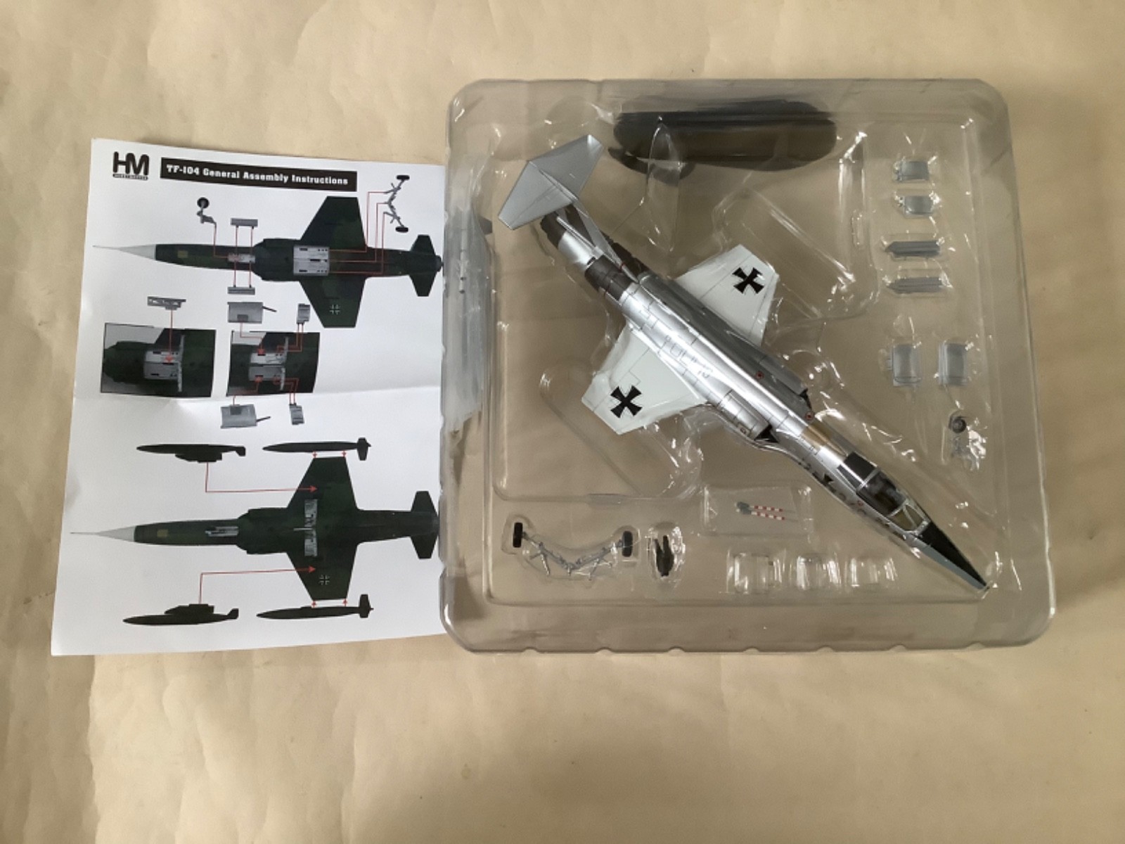 HOBBYMASTER 1:72 LOCKHEED F-104G STARFIGHTER JA+240 RICHTHOFEN LUFTWAFFE HA1043